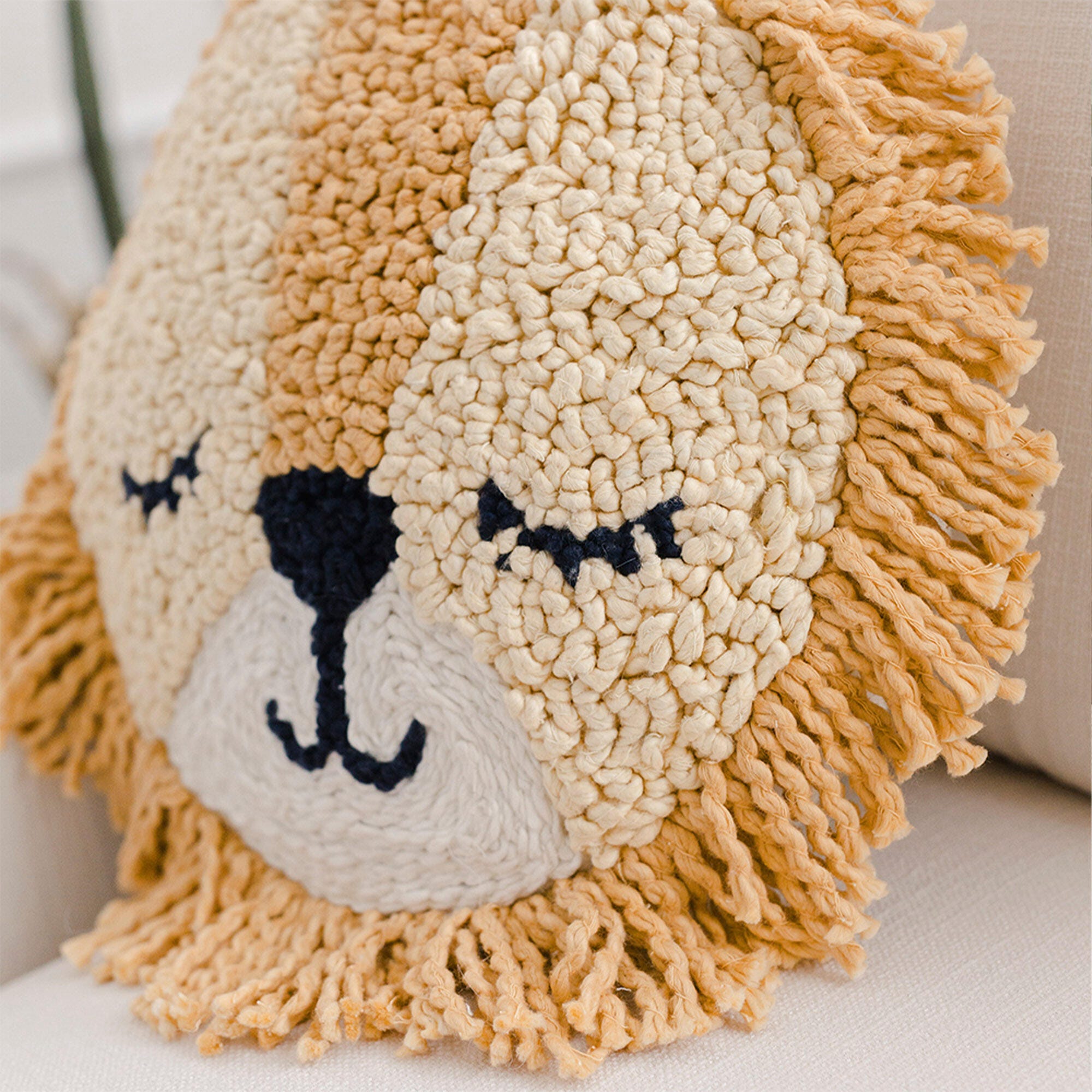 Crane Baby Lion Nursery Decorative Throw Pillow, , large