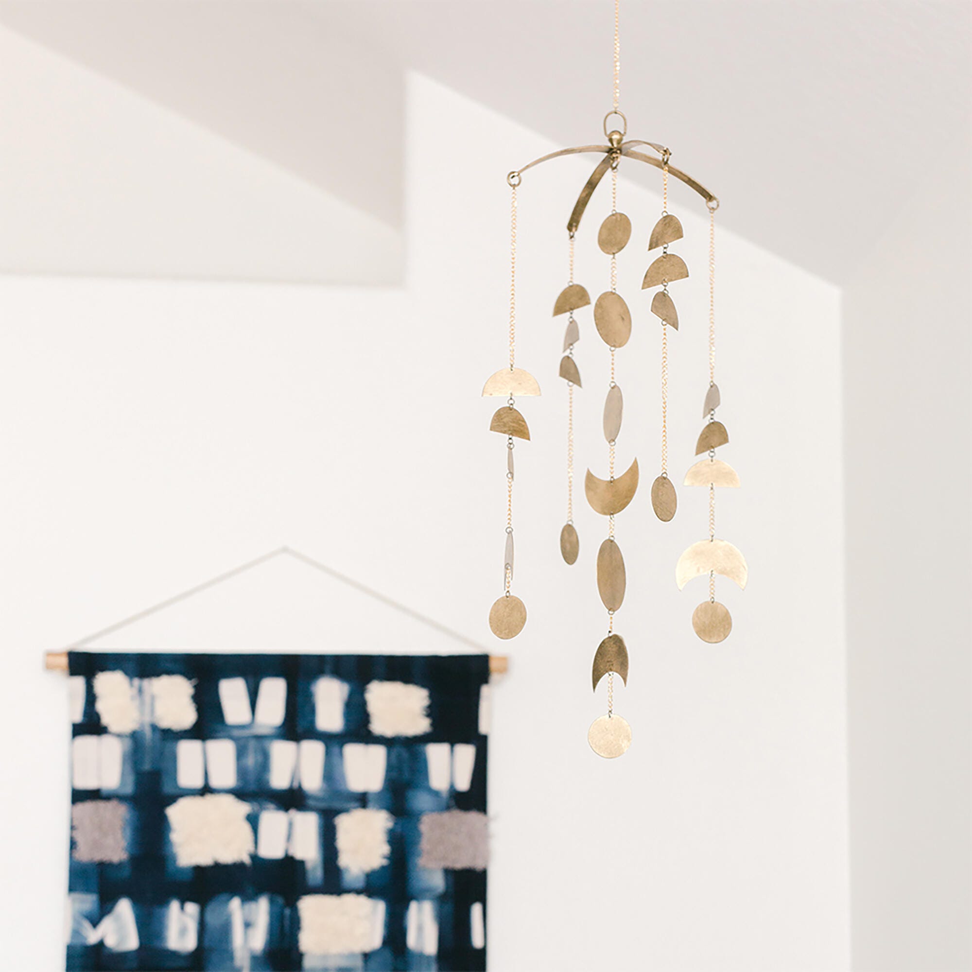 Crane Baby Luna Moon Ceiling Hanging Decor, , large