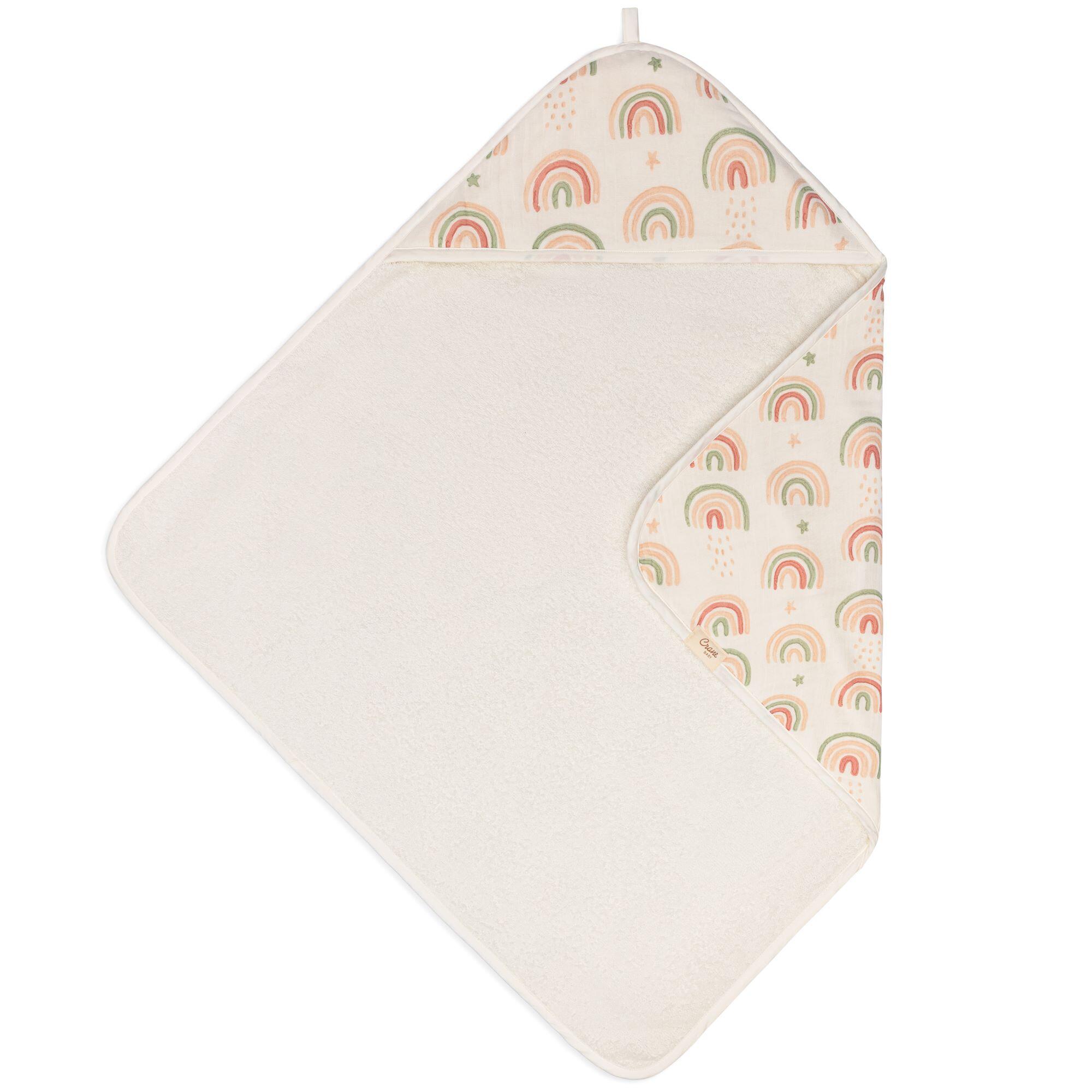 Crane Baby Parker Baby Hooded Towel, Beige