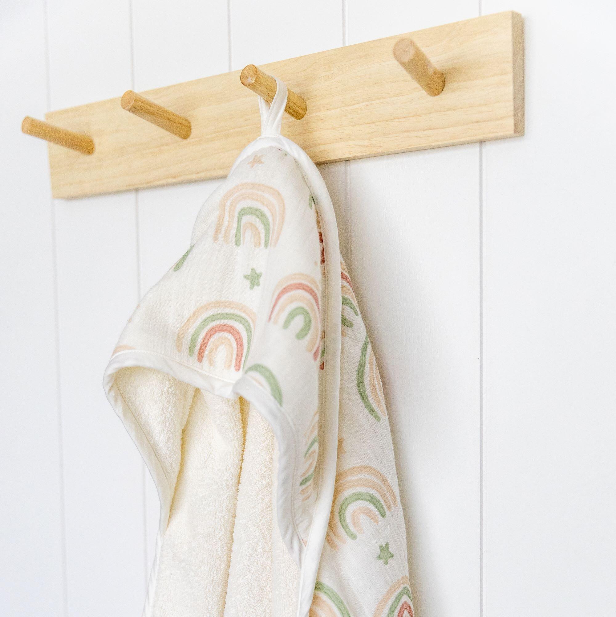 Crane Baby Parker Baby Hooded Towel, , large