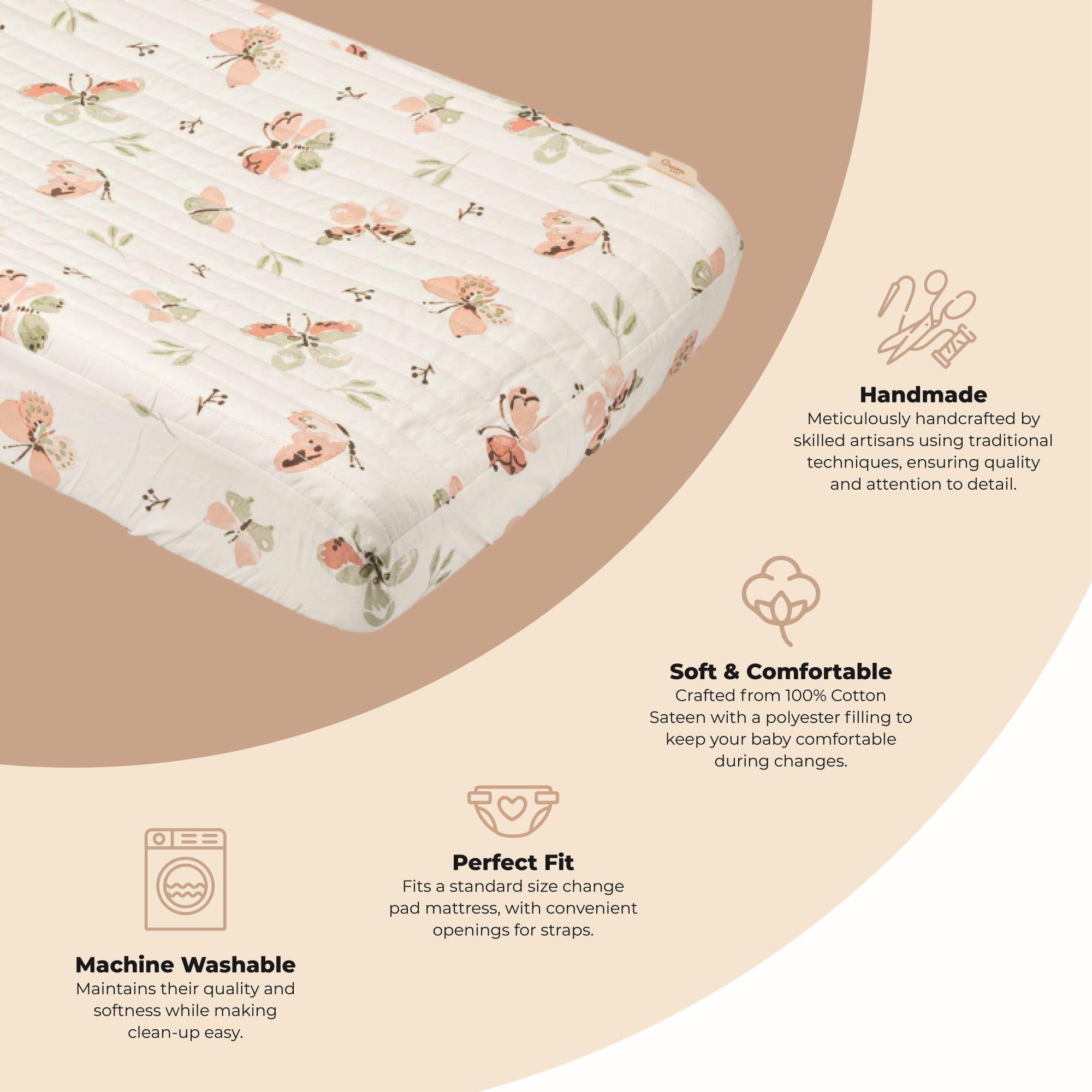 Crane Baby Parker Change Pad Cover, , large