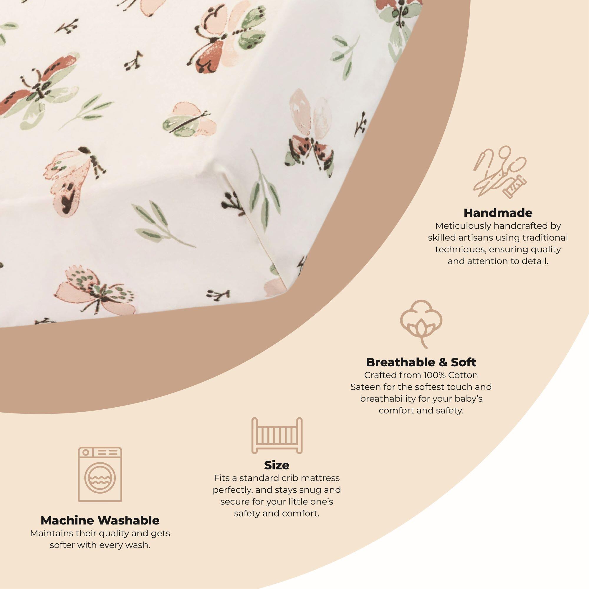 Crane Baby Parker Crib Sheet, , large
