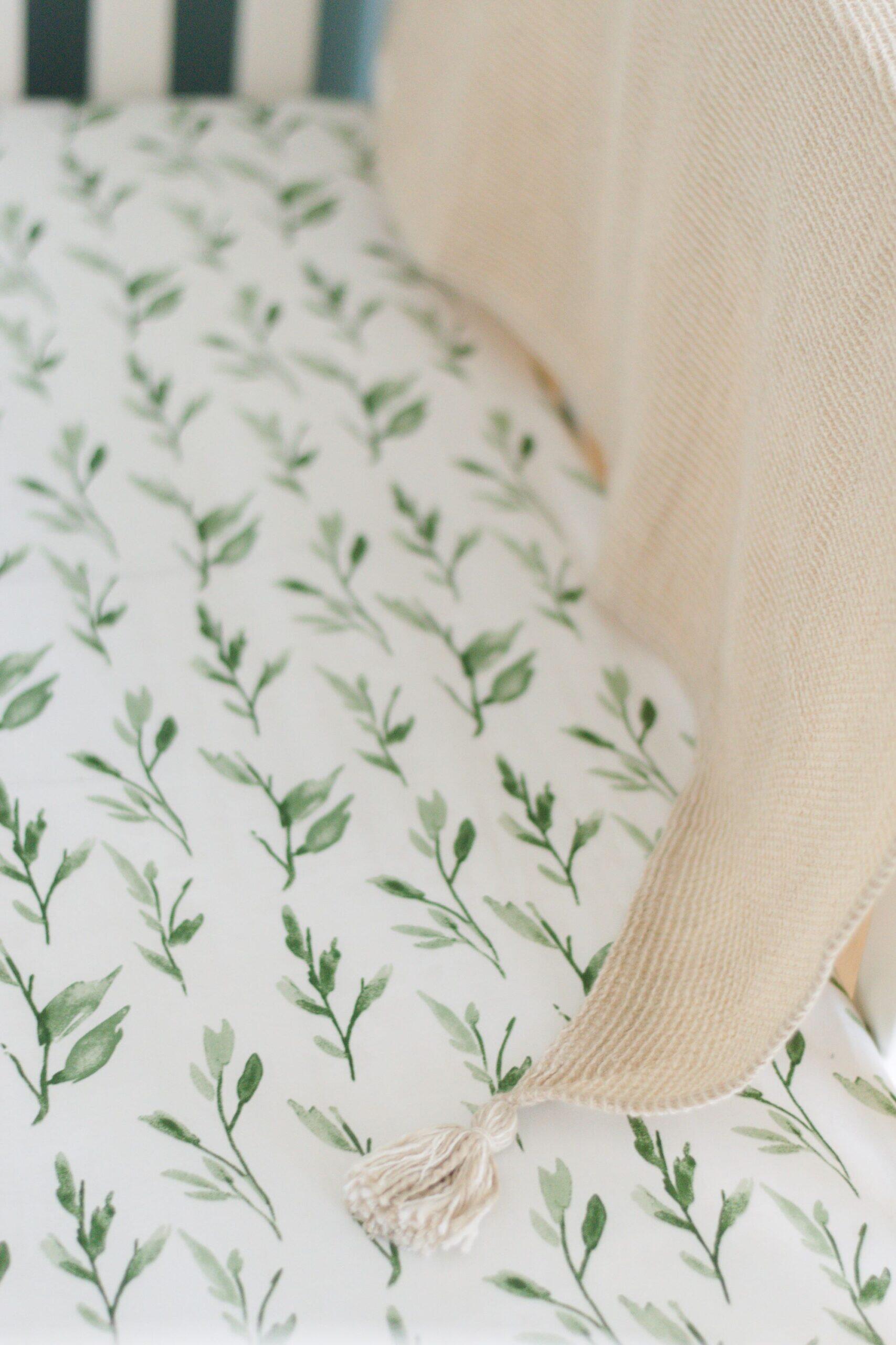 Crane Baby Parker Fitted Crib Sheet, , large