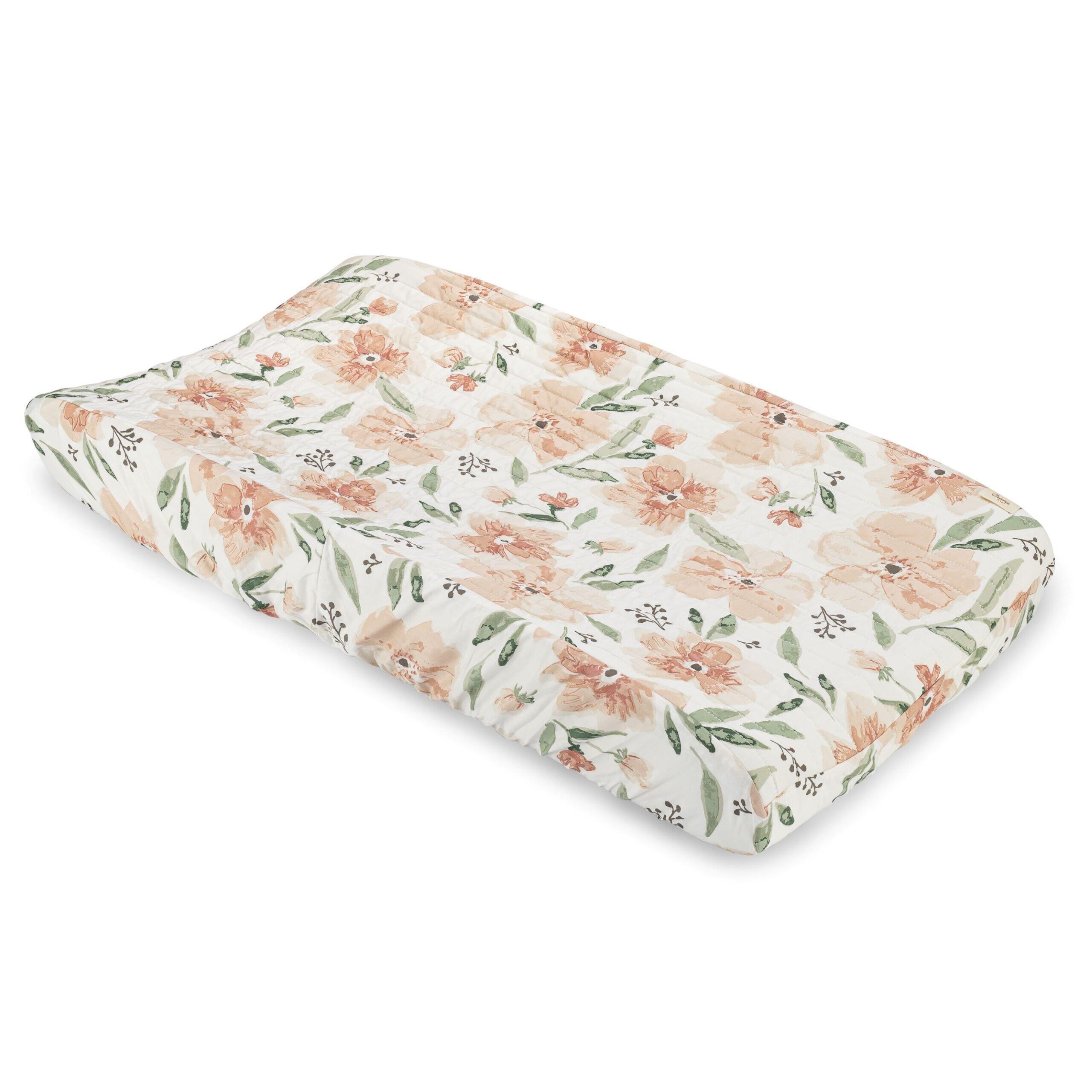 Crane Baby Parker Floral Changing Pad Cover, , large