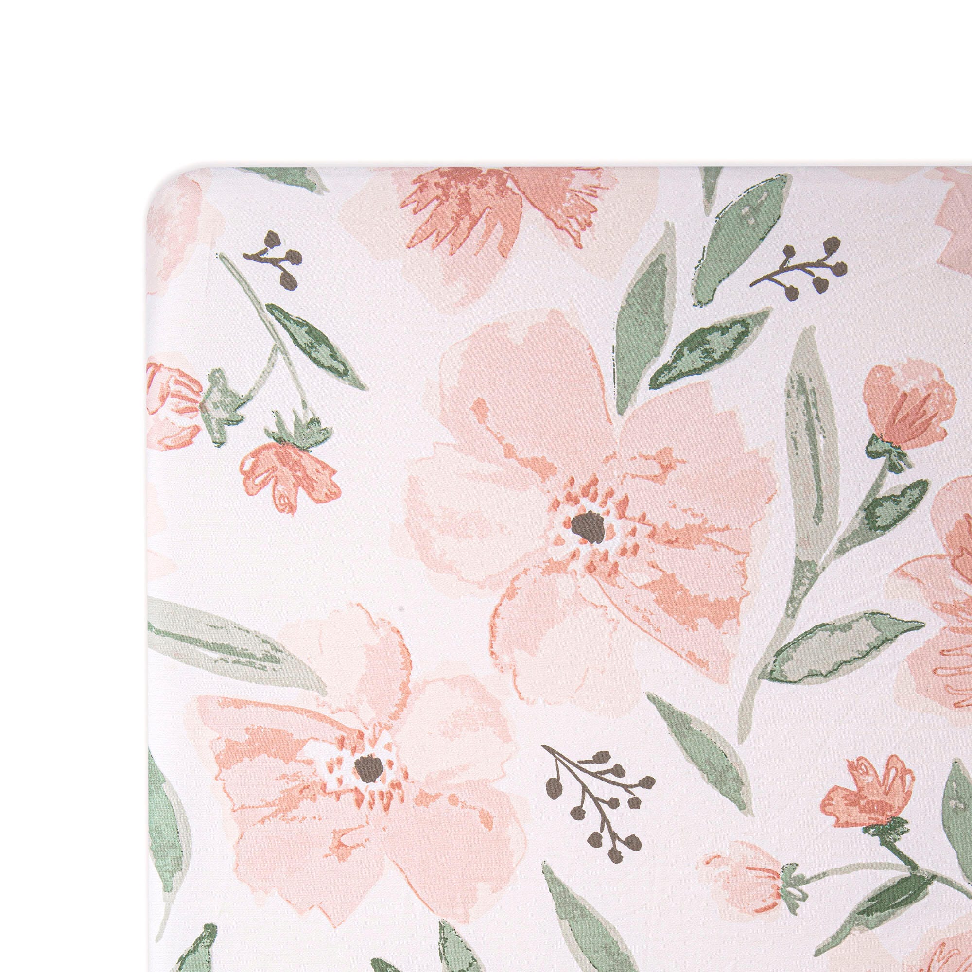 Crane Baby Parker Floral Crib Sheet, , large