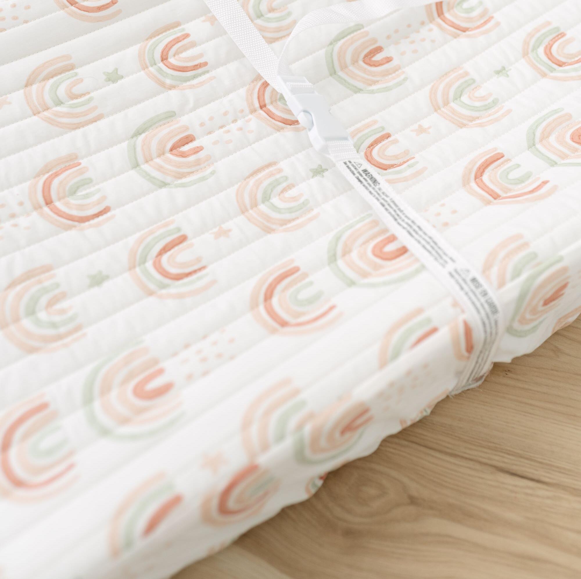 Crane Baby Parker Rainbow Change Pad Cover, , rollover