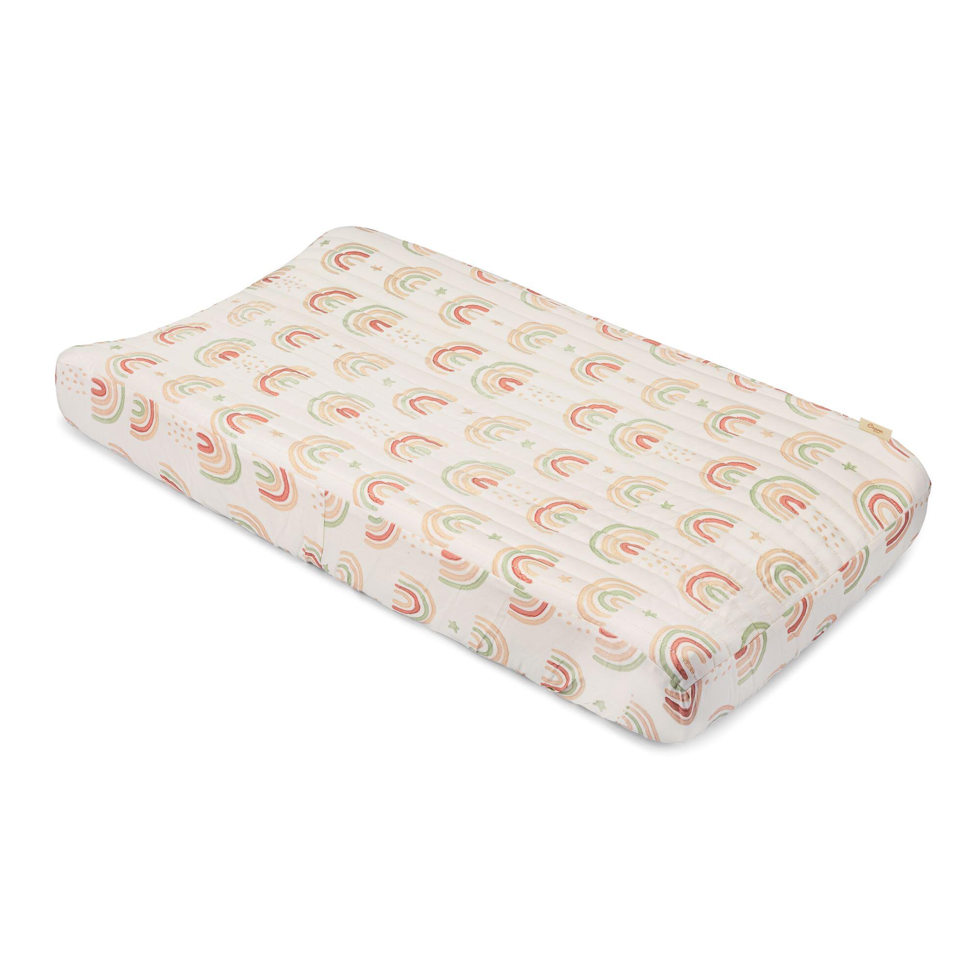 Crane Baby Parker Rainbow Change Pad Cover, , large