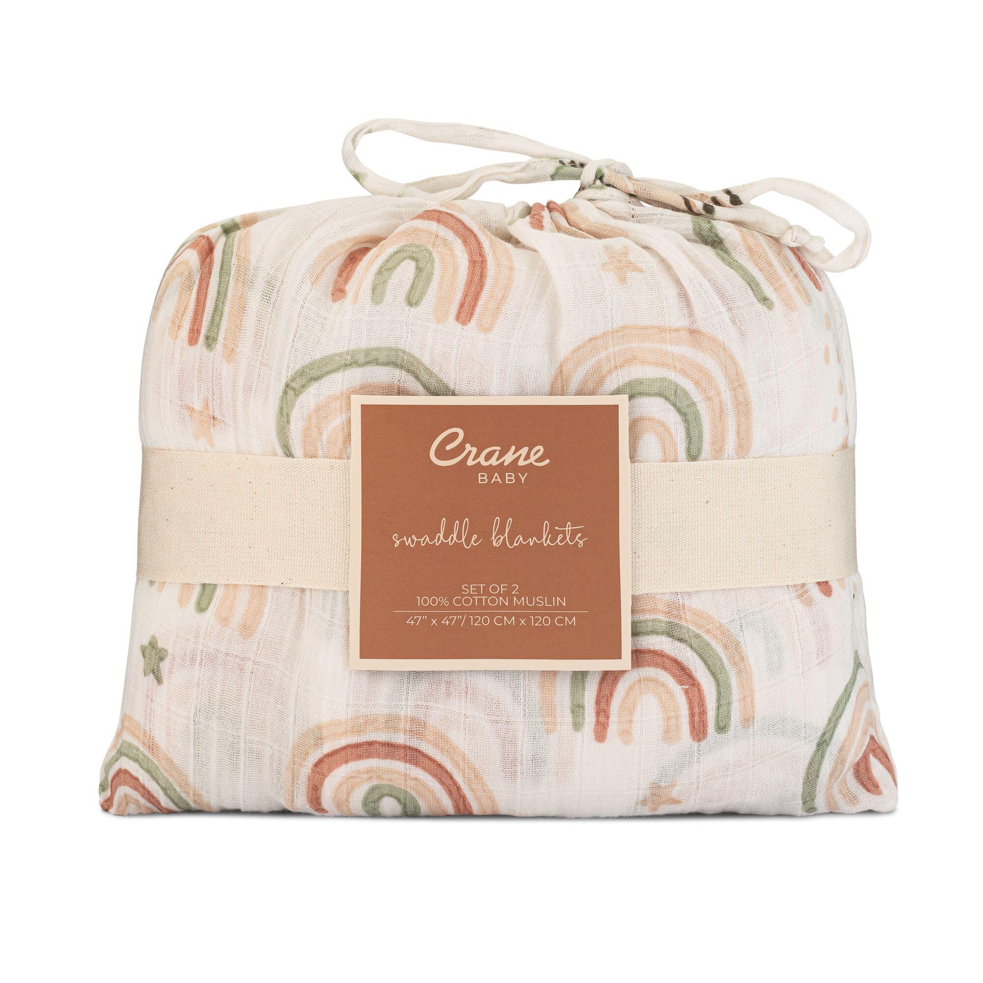 Crane Baby Parker Swaddle Blanket (Set of 2), , large