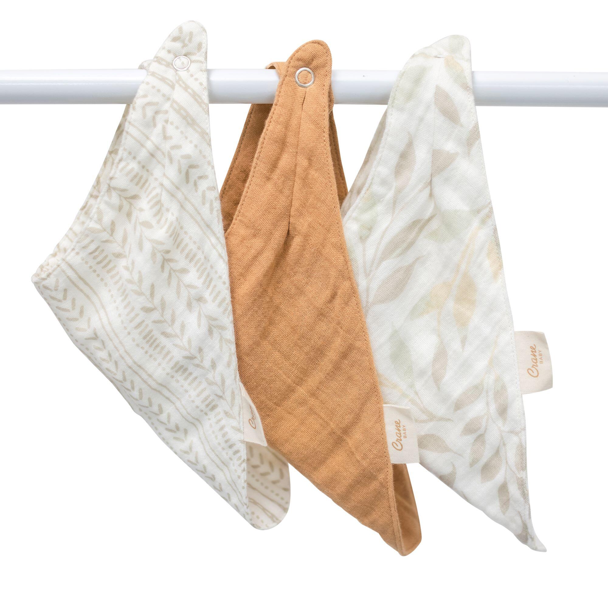 Crane Baby Willow Baby Bib Set (Set of 3), , large