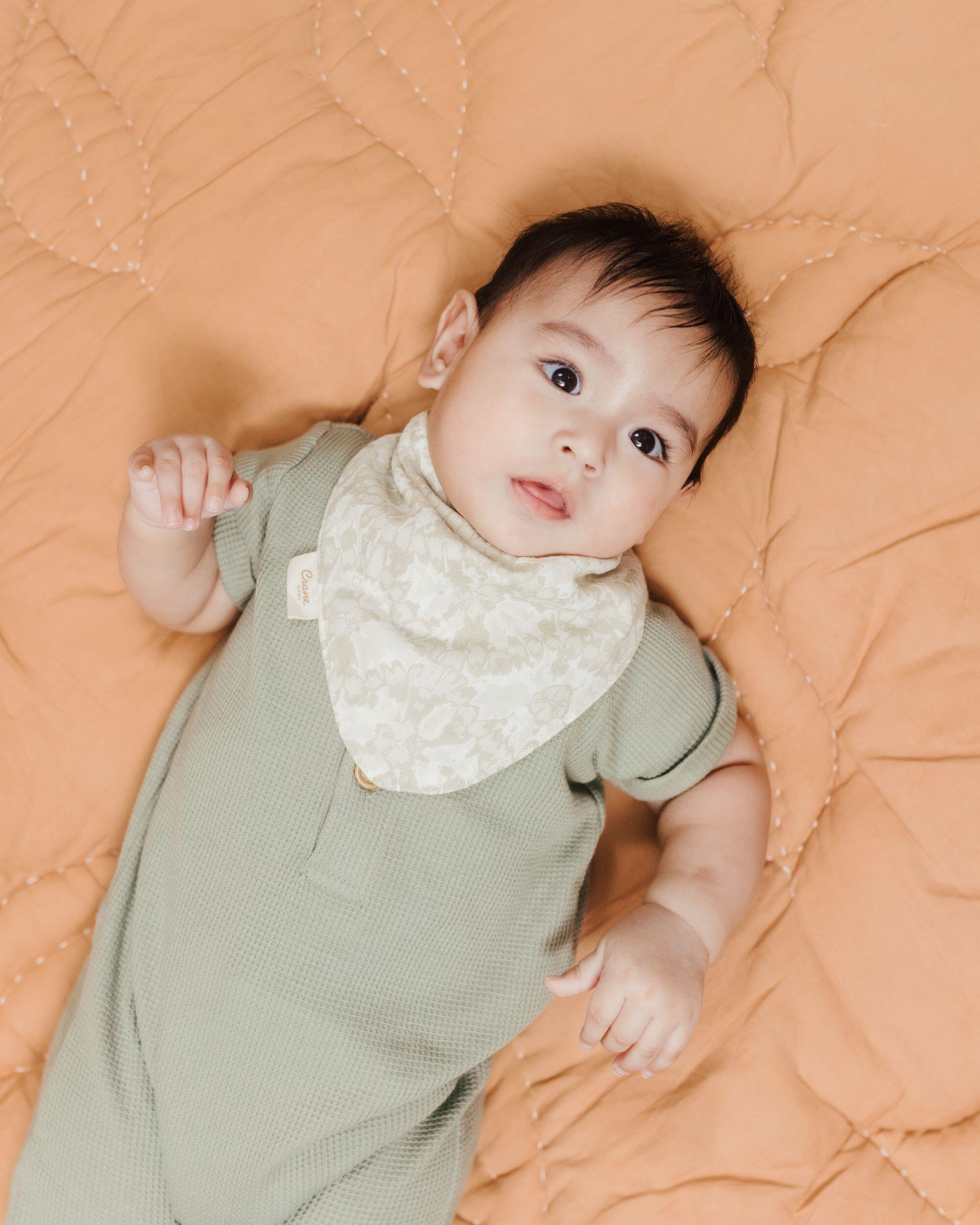 Crane Baby Willow Leaf Baby Bib Set (Set of 3), , large