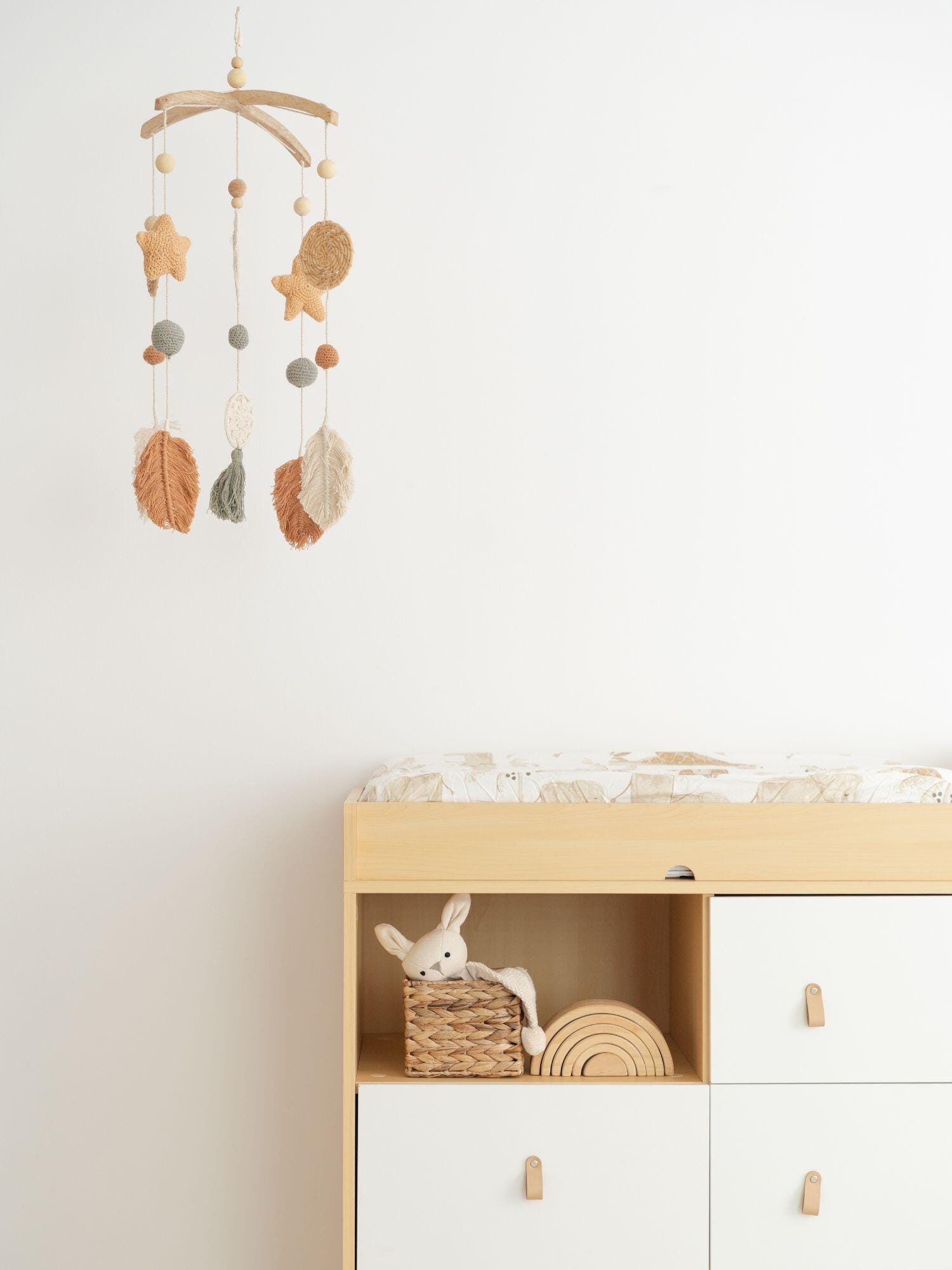 Crane Baby Willow Leaf Ceiling Hanging Decor, , large