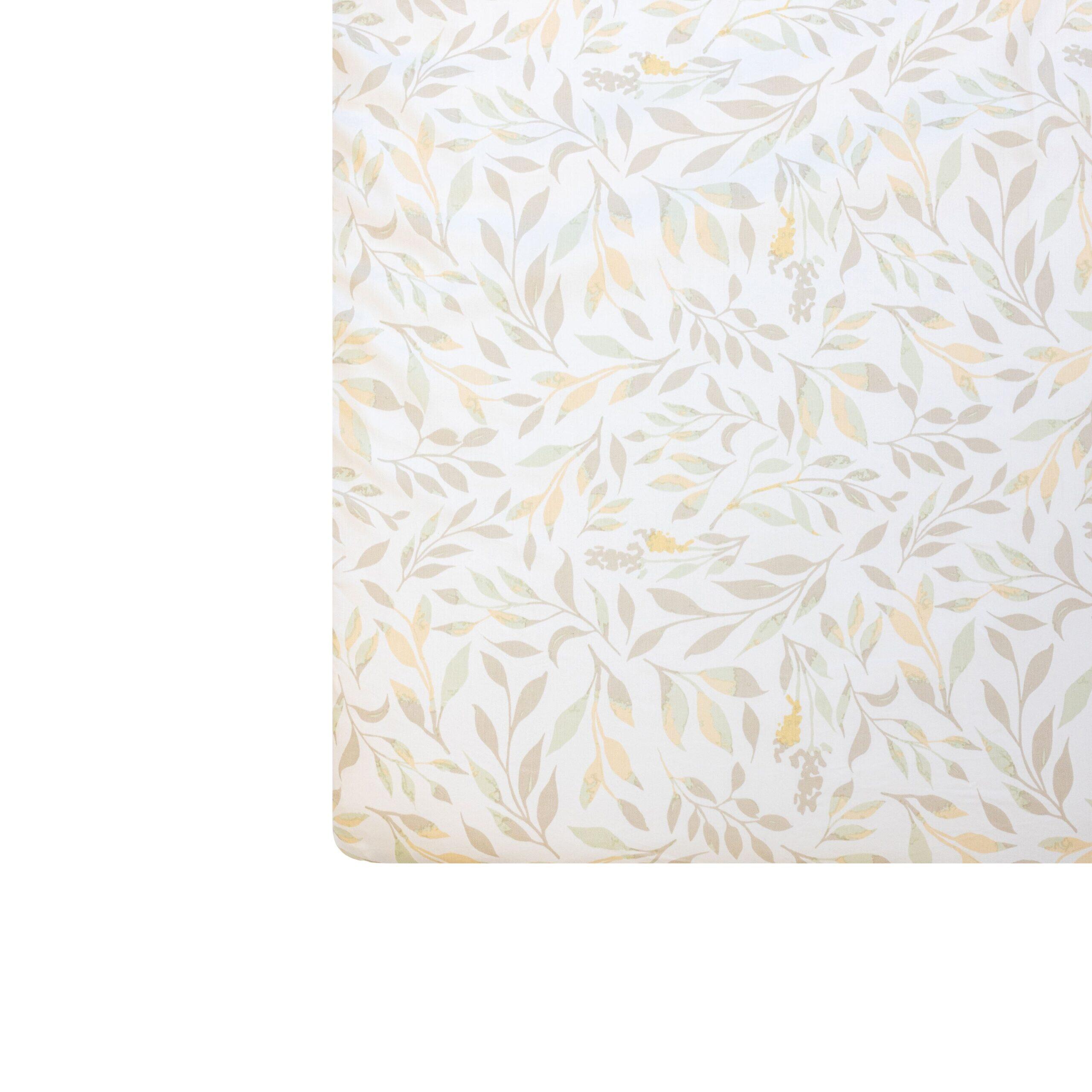 Crane Baby Willow Leaf Crib Sheet, , rollover