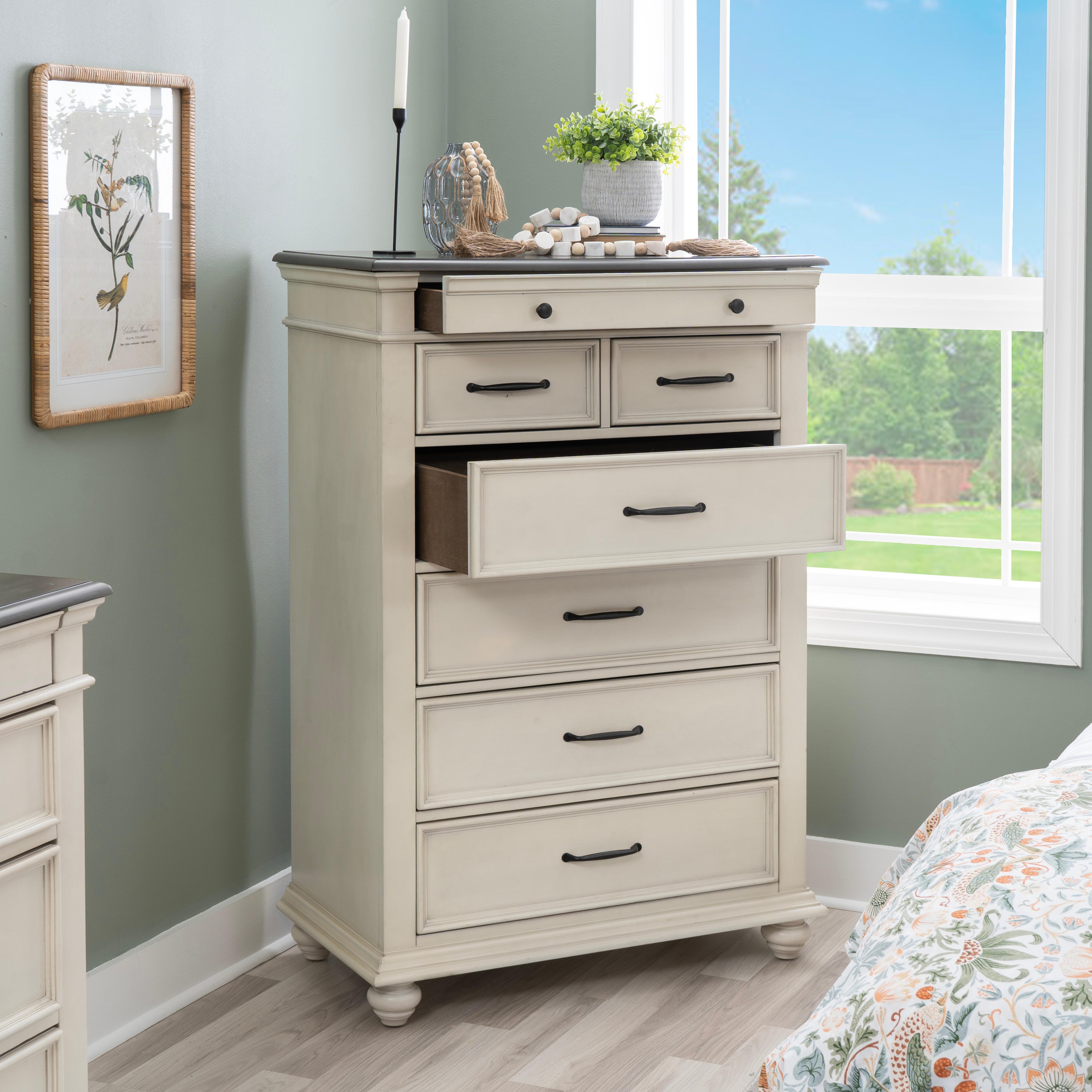 Linon Ellington 7 Drawer Chest of Drawers, , large