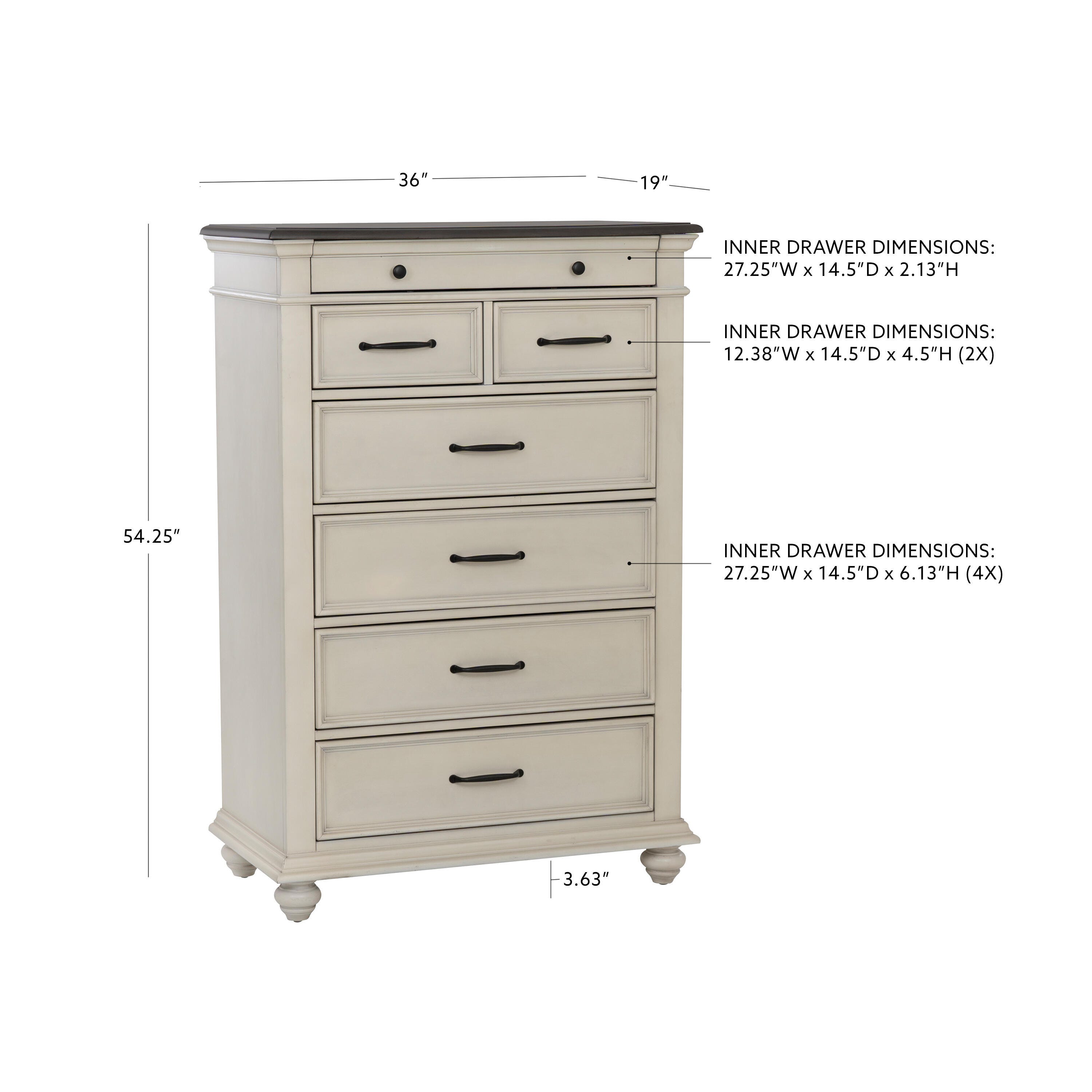 Linon Ellington 7 Drawer Chest of Drawers, , large
