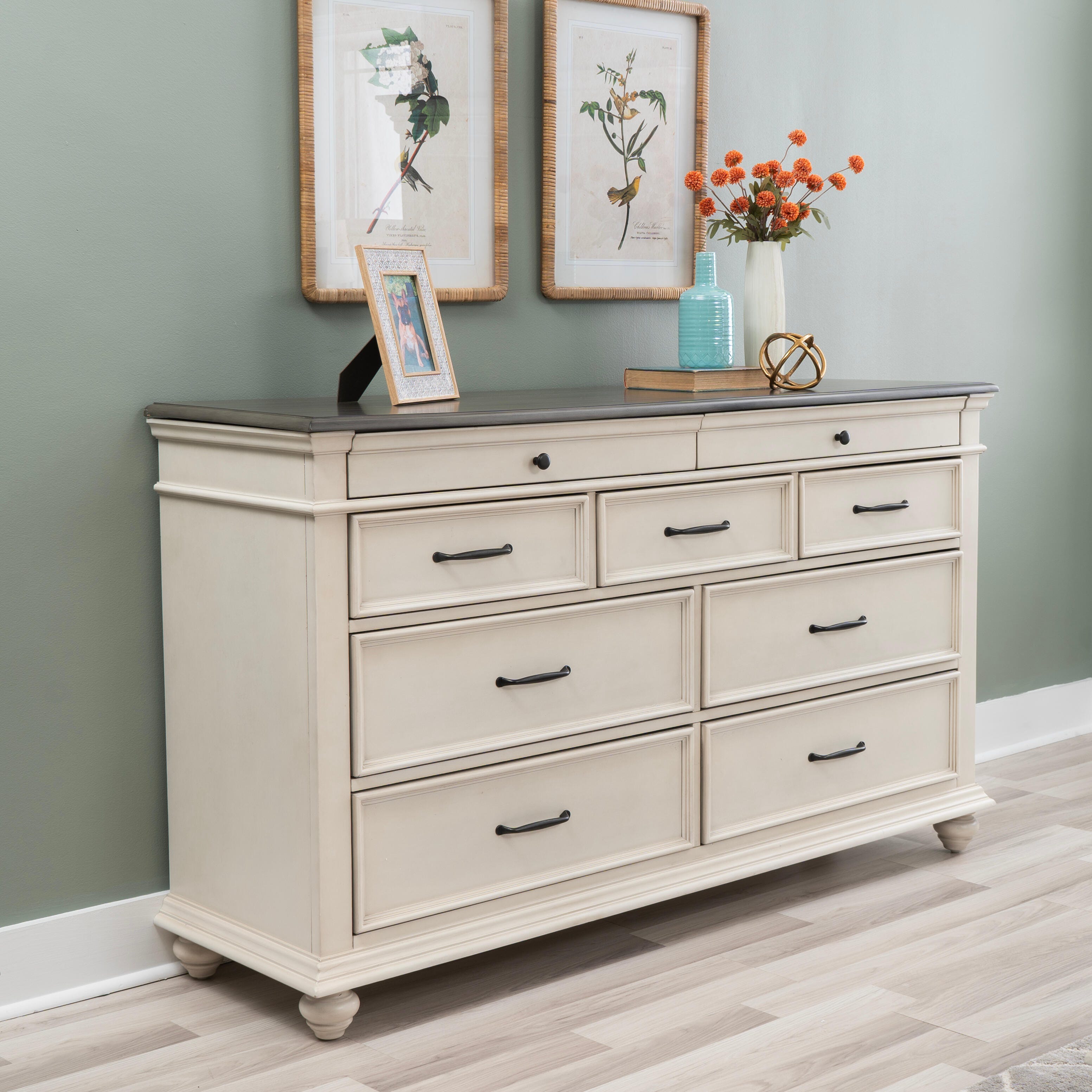 Linon Ellington 9 Drawer Dresser, , rollover