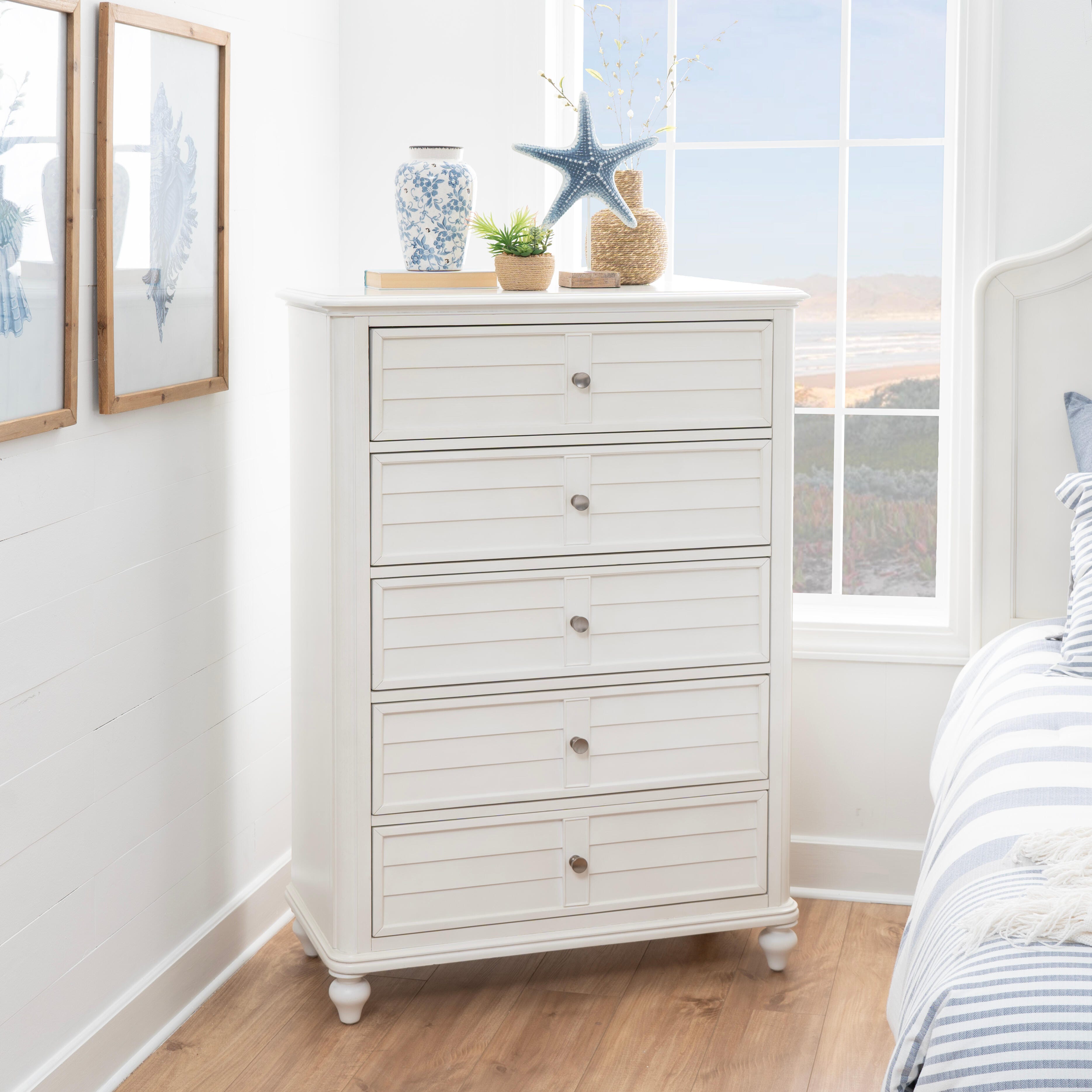 Linon Nori 5 Drawer Chest of Drawers, , rollover