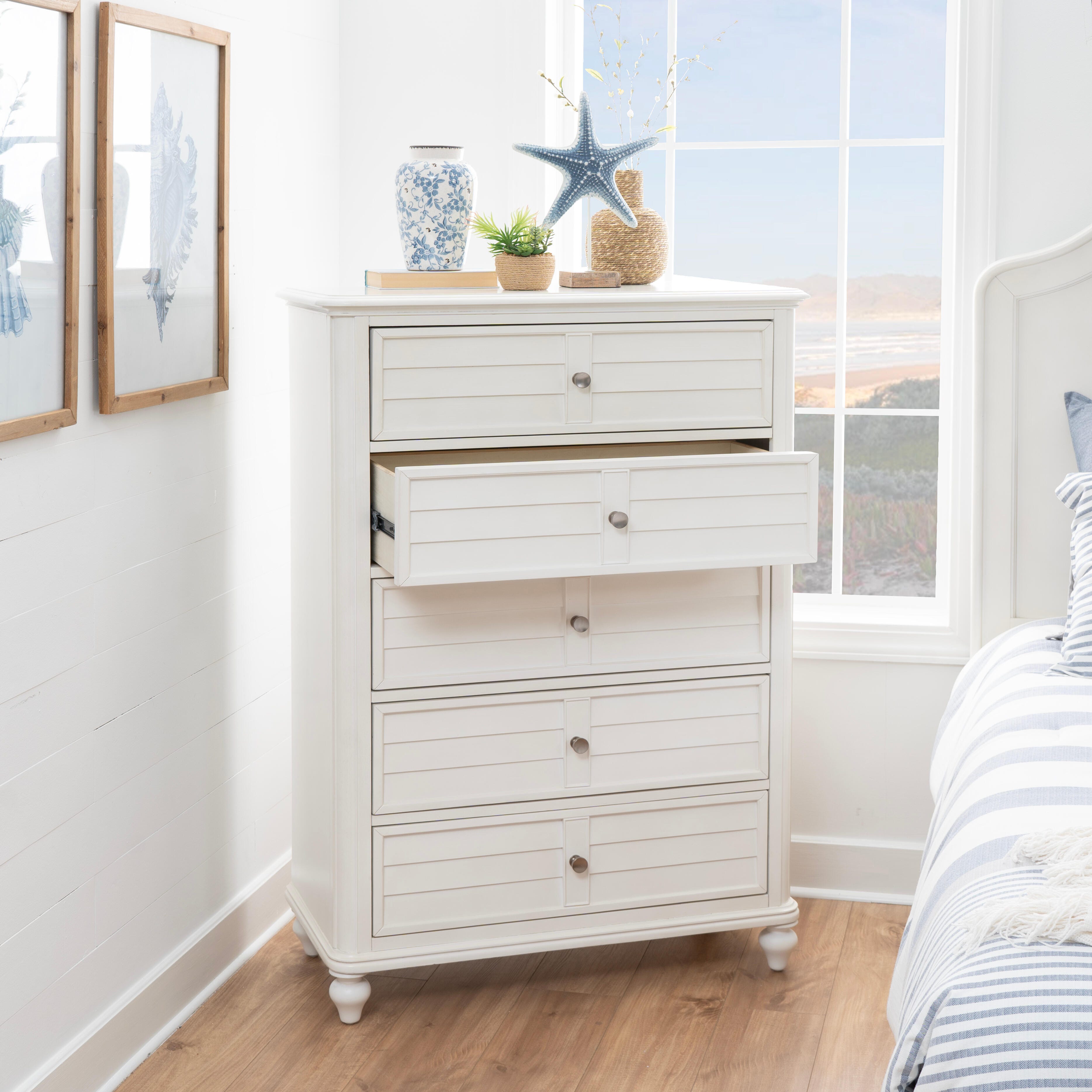 Linon Nori 5 Drawer Chest of Drawers, , large