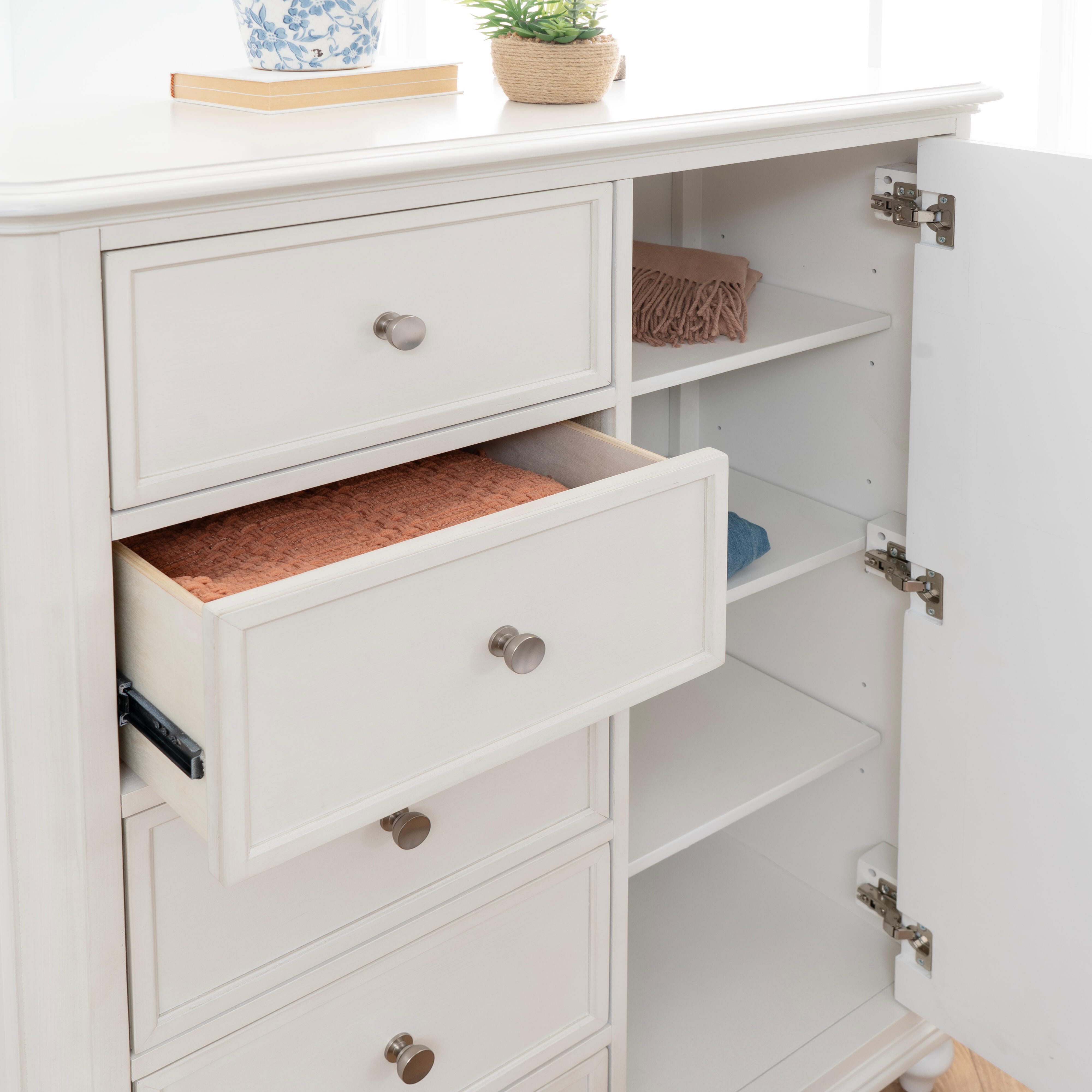 Linon Nori Solid 5 Drawer Chest of Drawers, , large