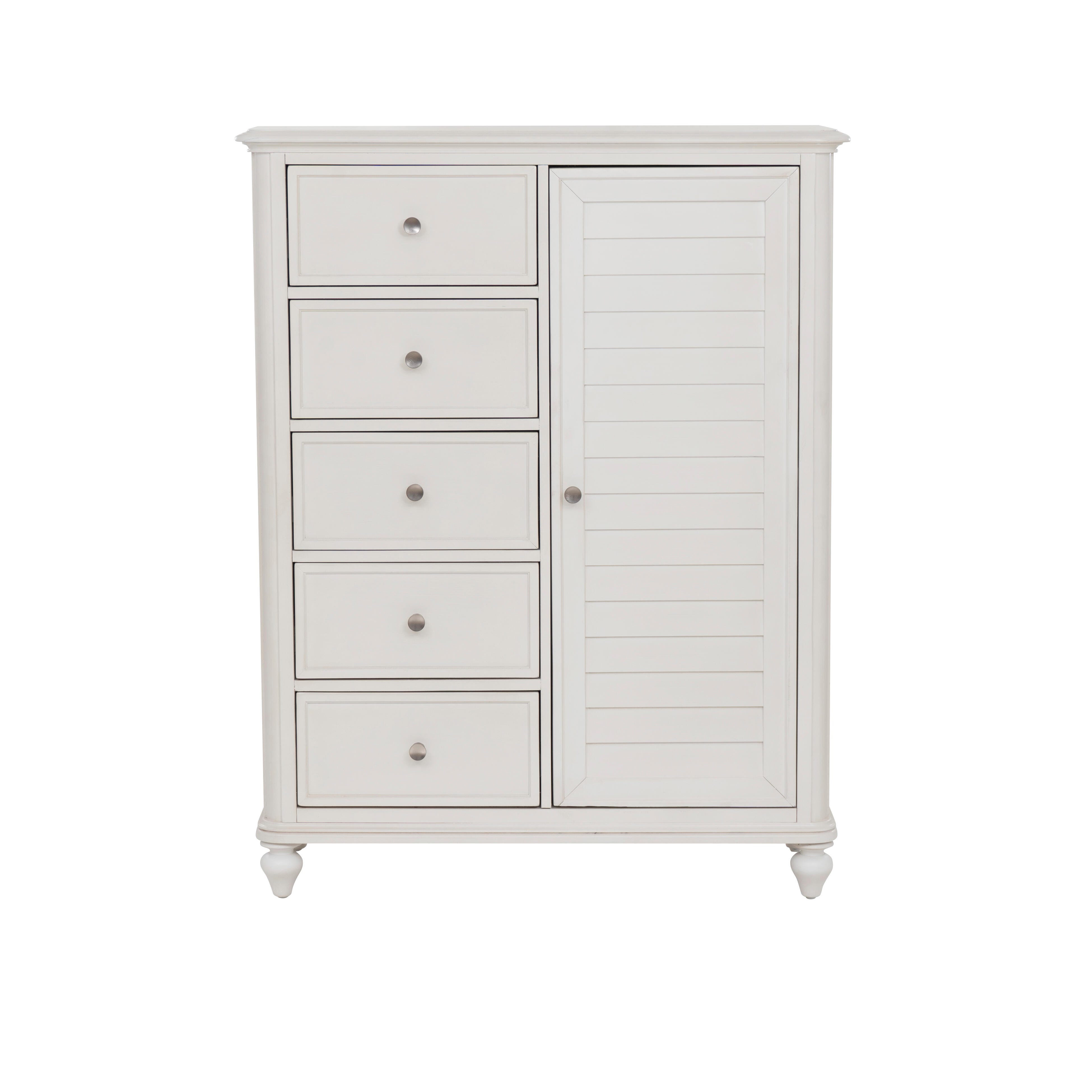 Linon Nori Solid 5 Drawer Chest of Drawers, , large