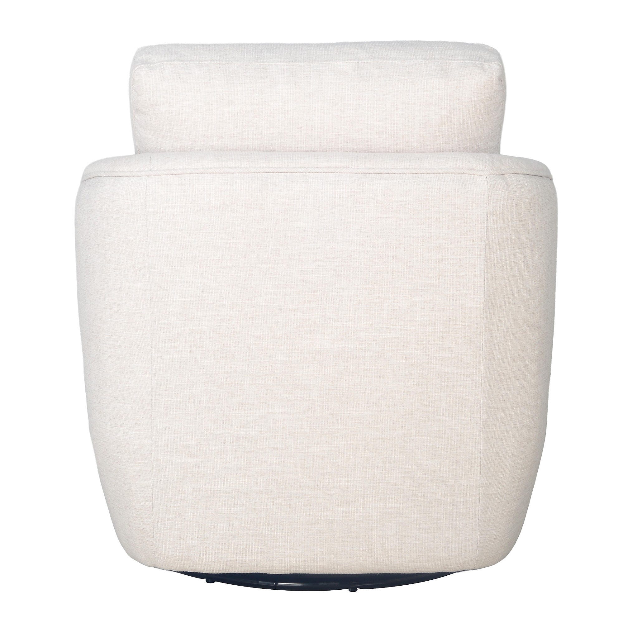 Second Story Home Gogh Studio Swivel Glider Chair, Cream, large