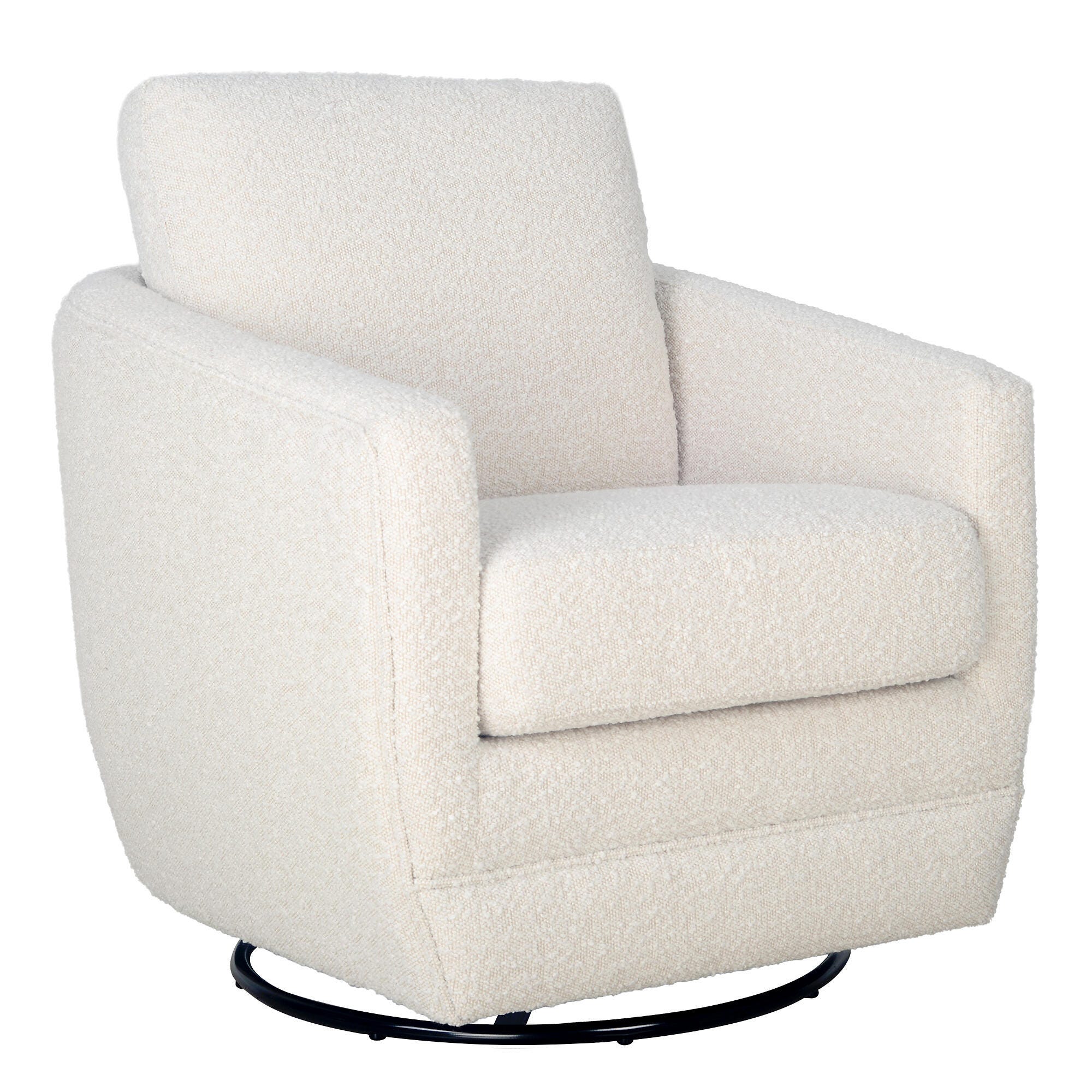 Second Story Home Gogh Swivel Glider Chair, Boucle, large