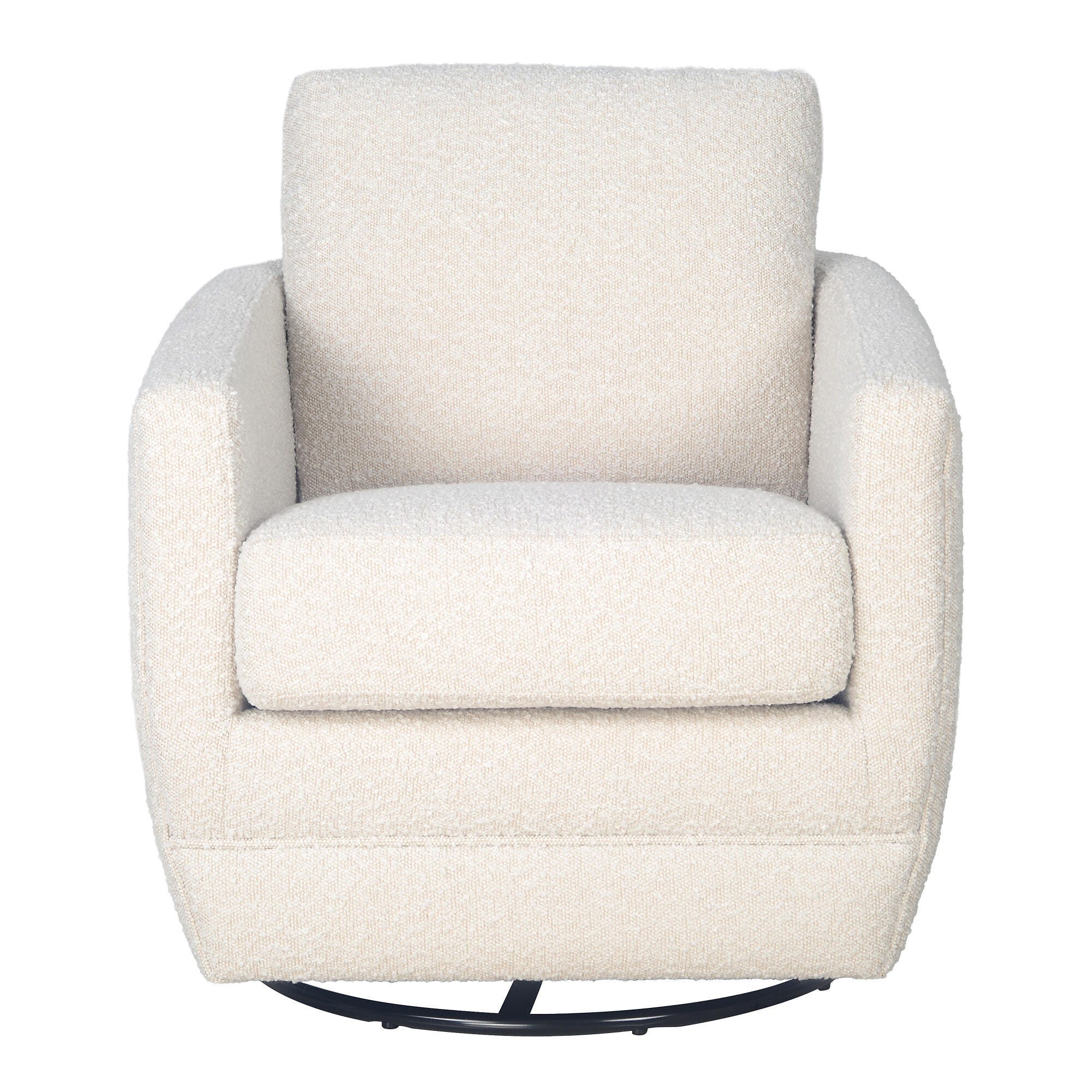 Second Story Home Gogh Swivel Glider Chair, Boucle, large