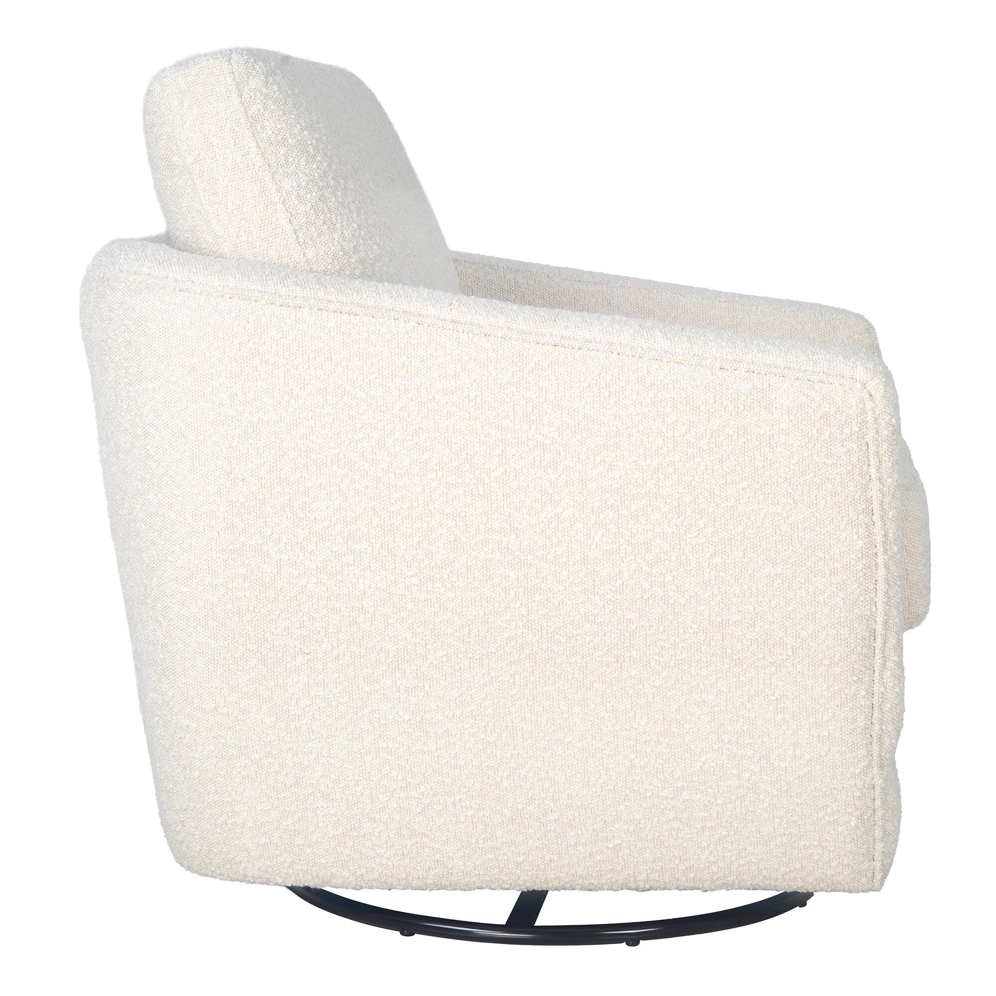 Second Story Home Gogh Swivel Glider Chair, Boucle, large