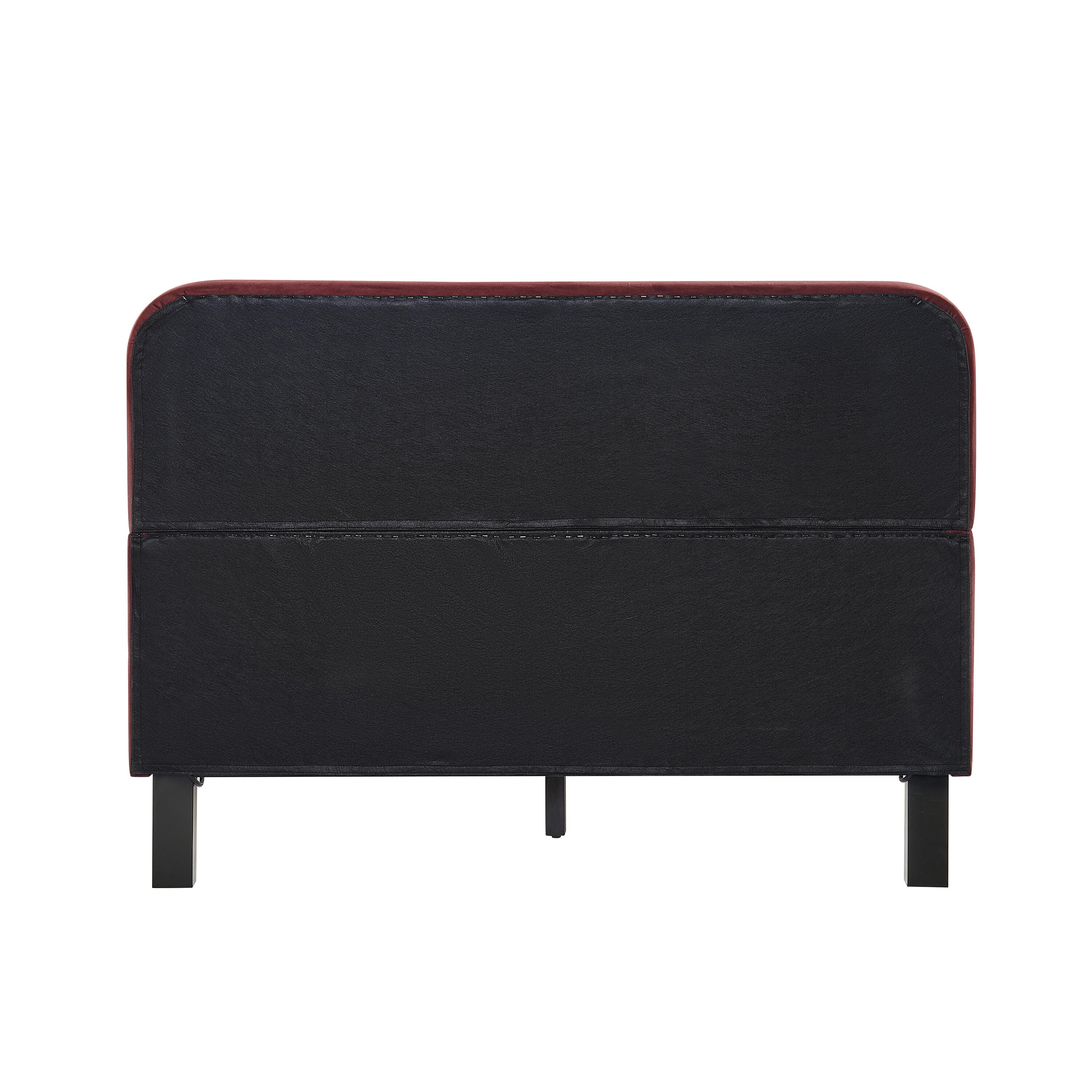 Studio Living Adaline Full Upholstered Bed, Burgundy, large