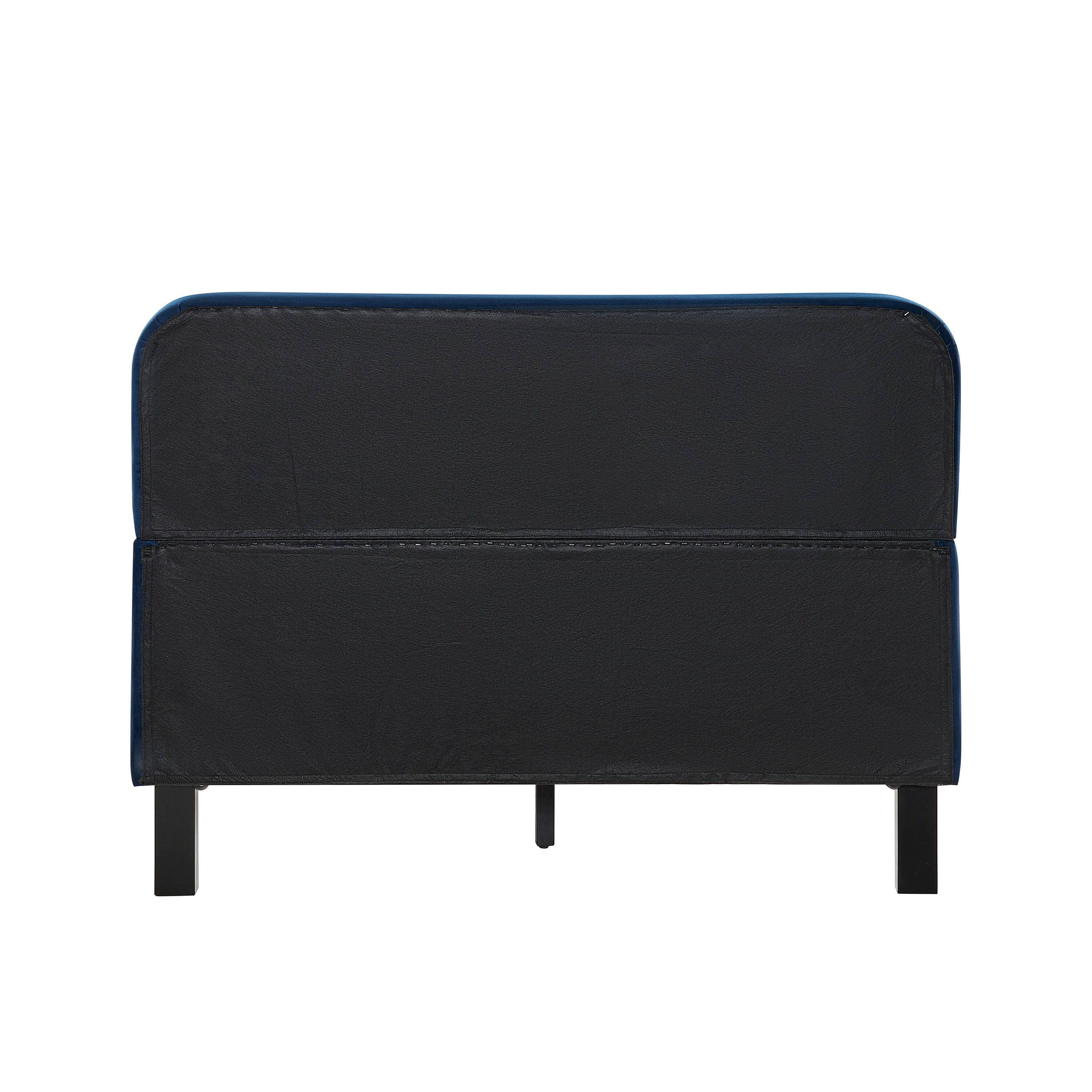 Studio Living Adaline Full Upholstered Bed, Navy, large