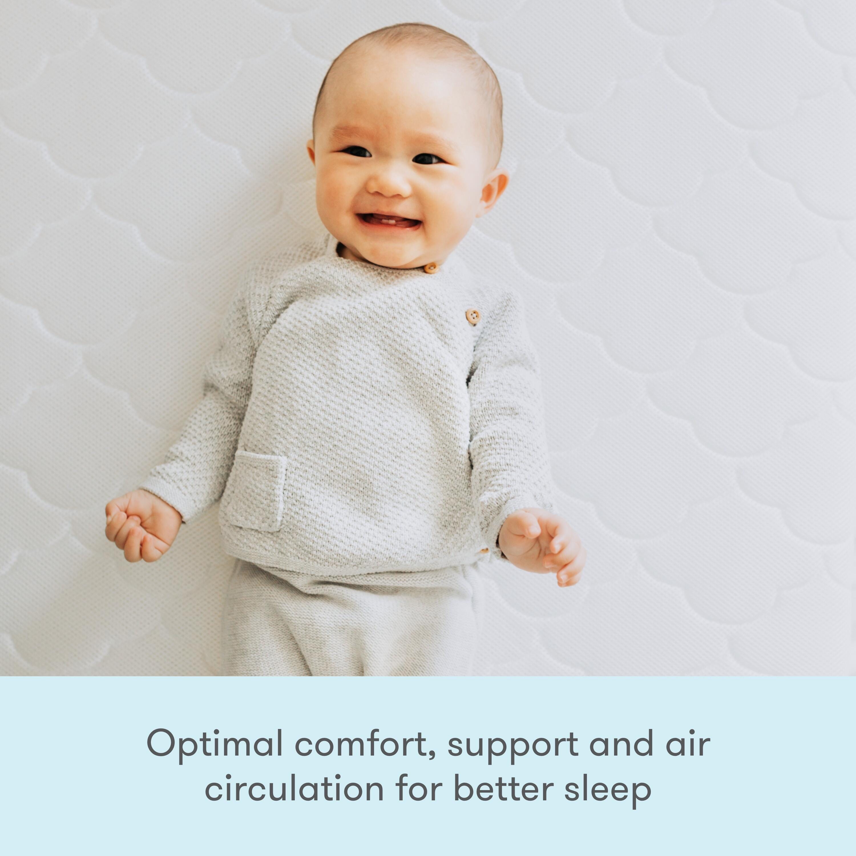Newton Baby Waterproof Mattress, White, large
