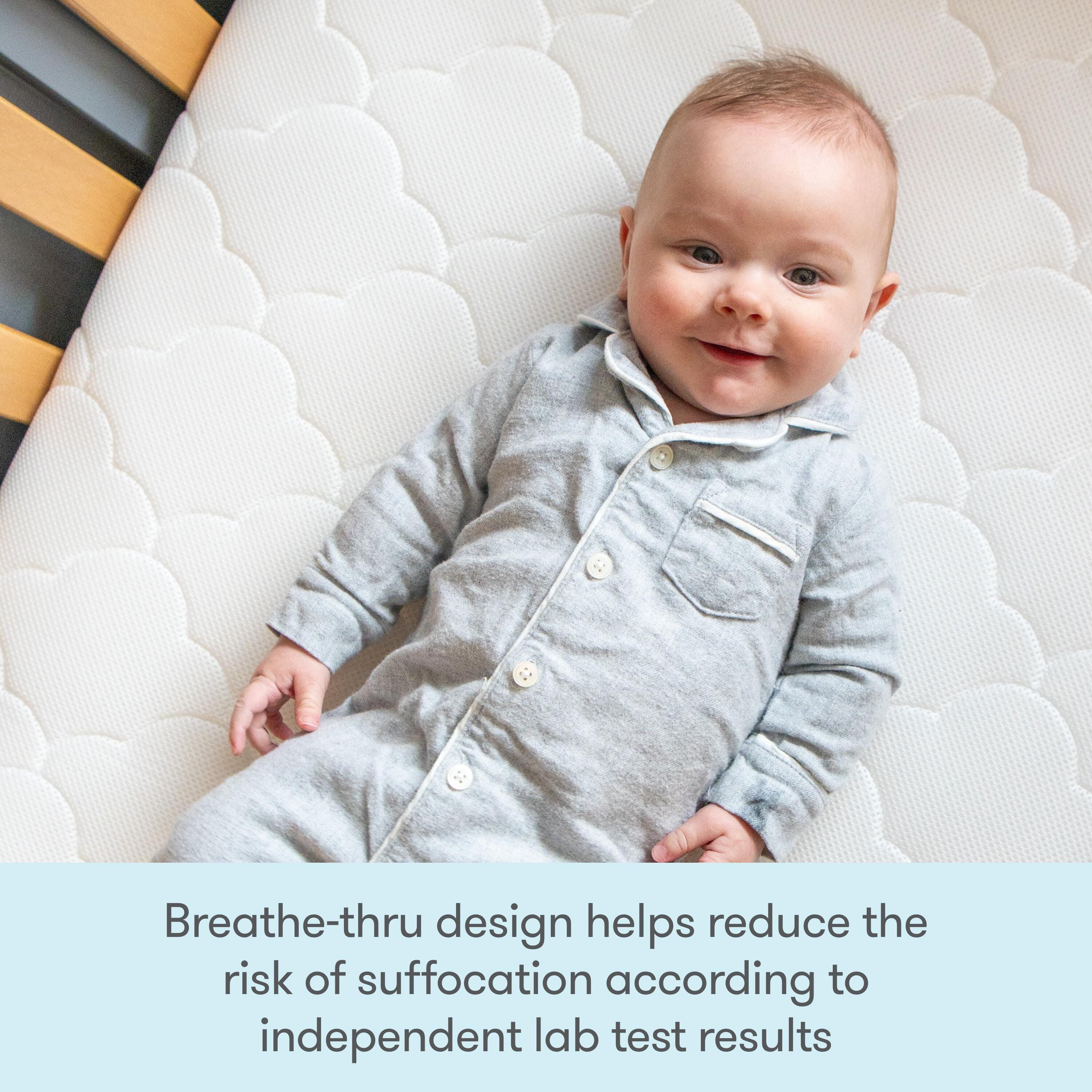 Newton Baby Waterproof Mattress, White, large