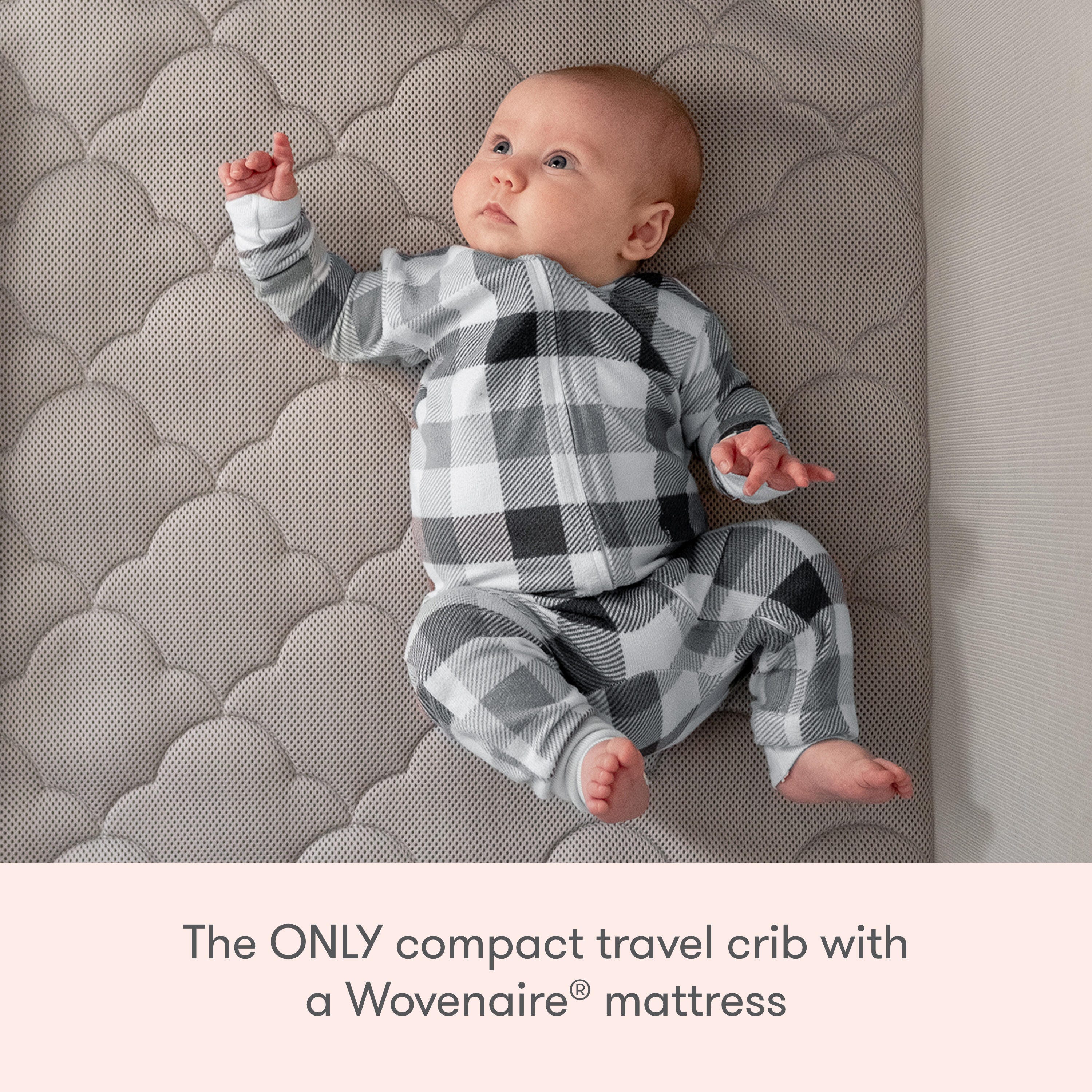 Newton Baby Compact Travel Crib and Play Yard, Gray, large