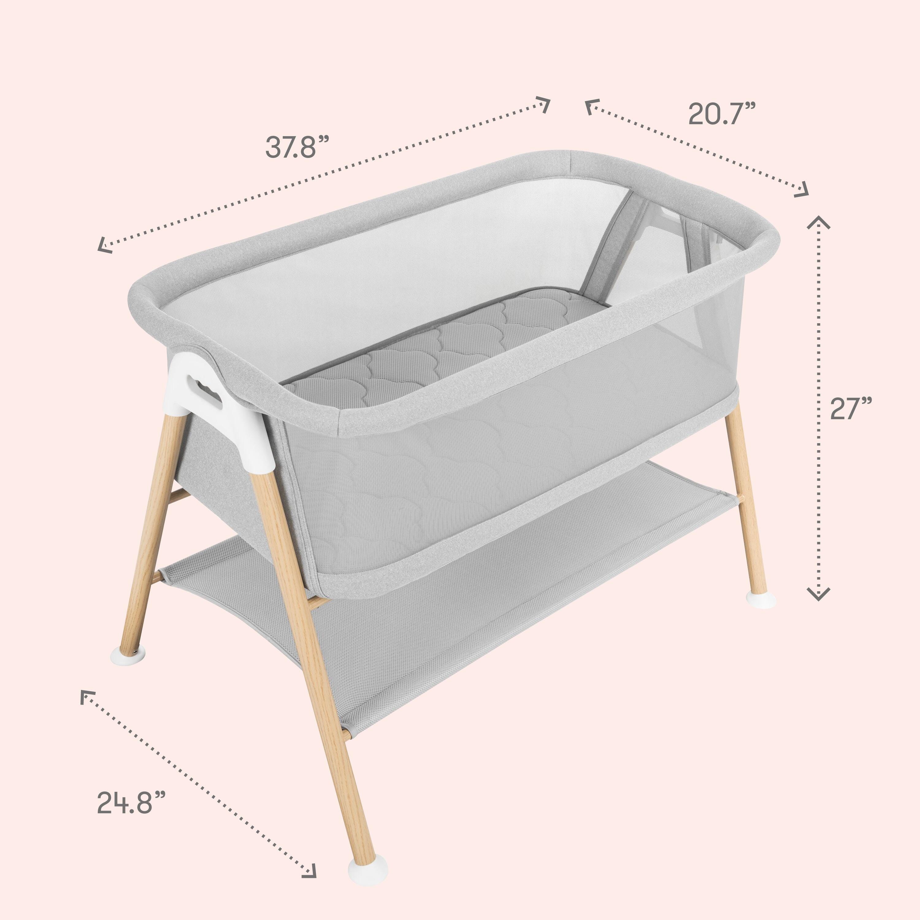 Newton Baby Essential Bassinet, Gray, large