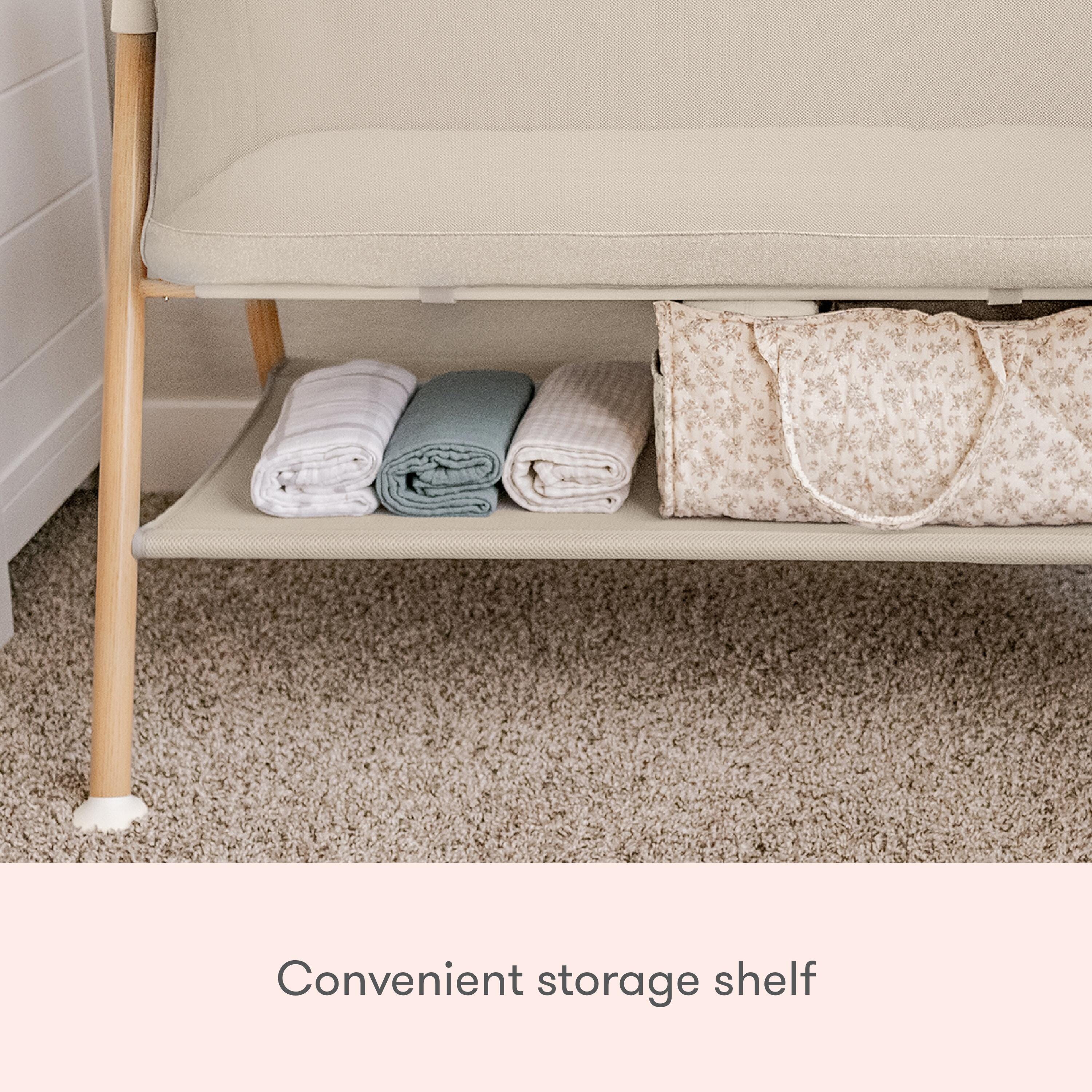 Newton Baby Essential Bassinet, Sandstone, large