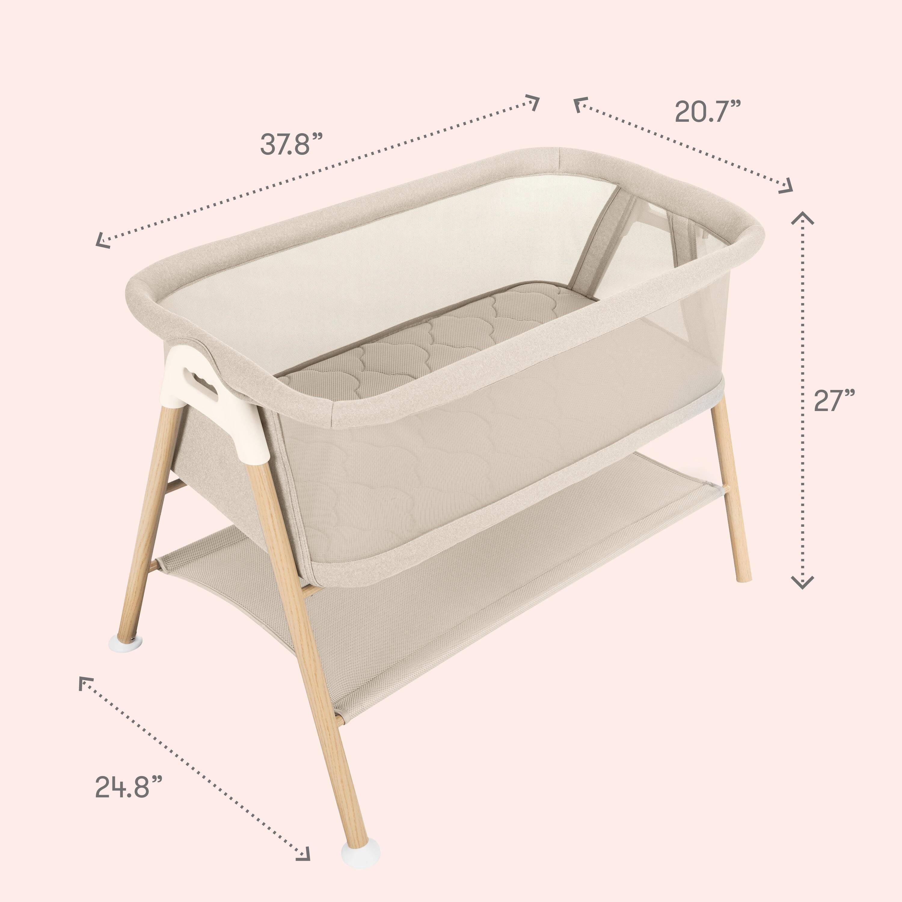Newton Baby Essential Bassinet, Sandstone, large
