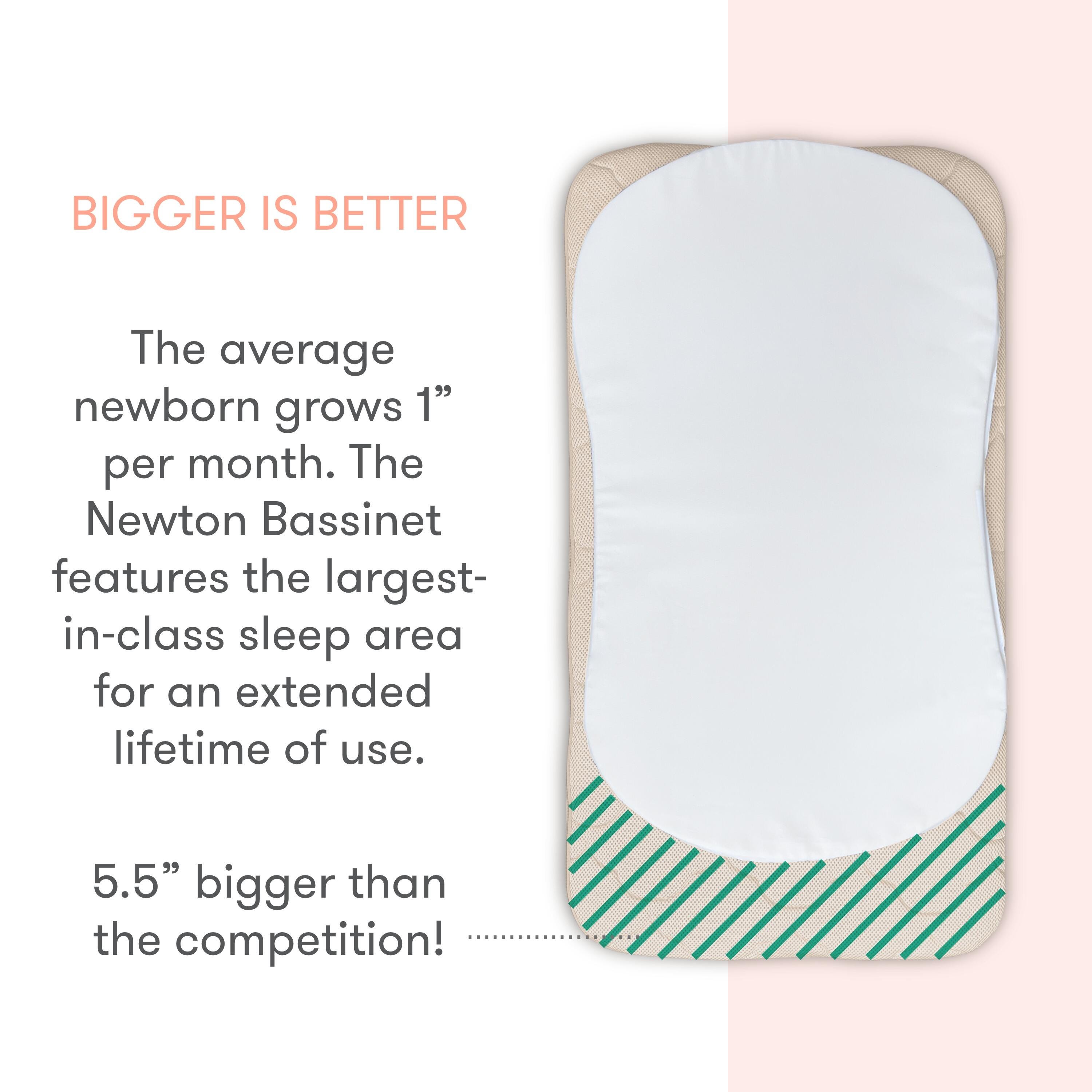 Newton Baby Essential Bassinet, Sandstone, large