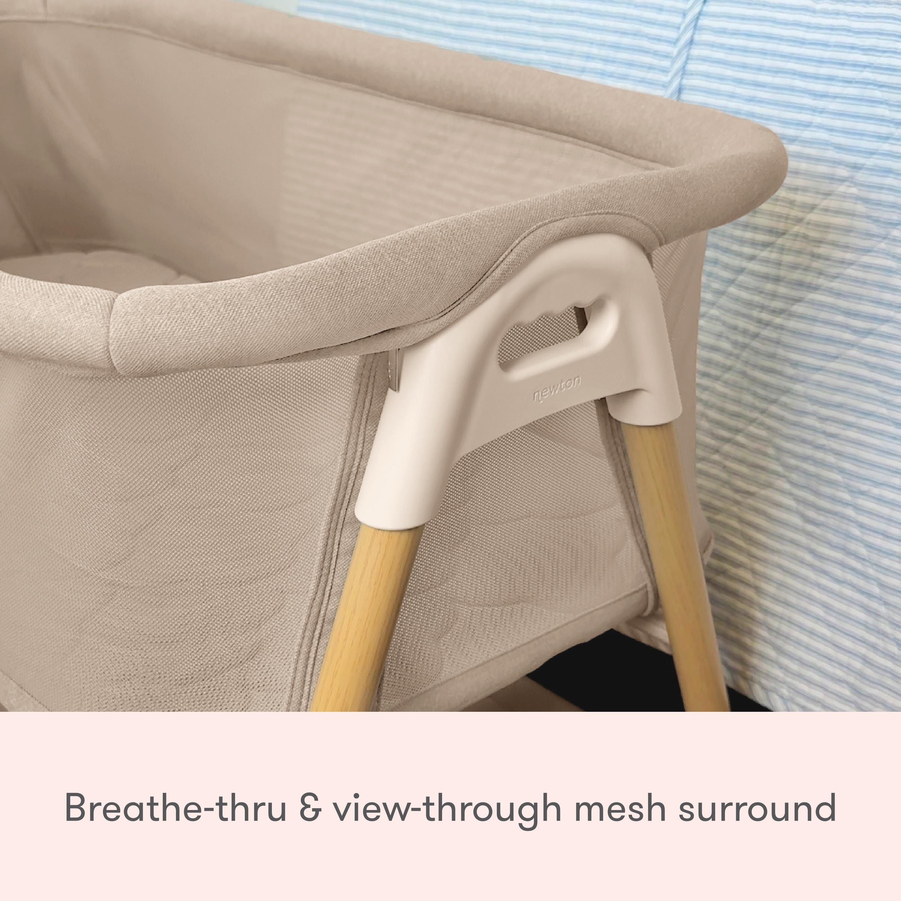 Newton Baby Essential Bassinet, Sandstone, large