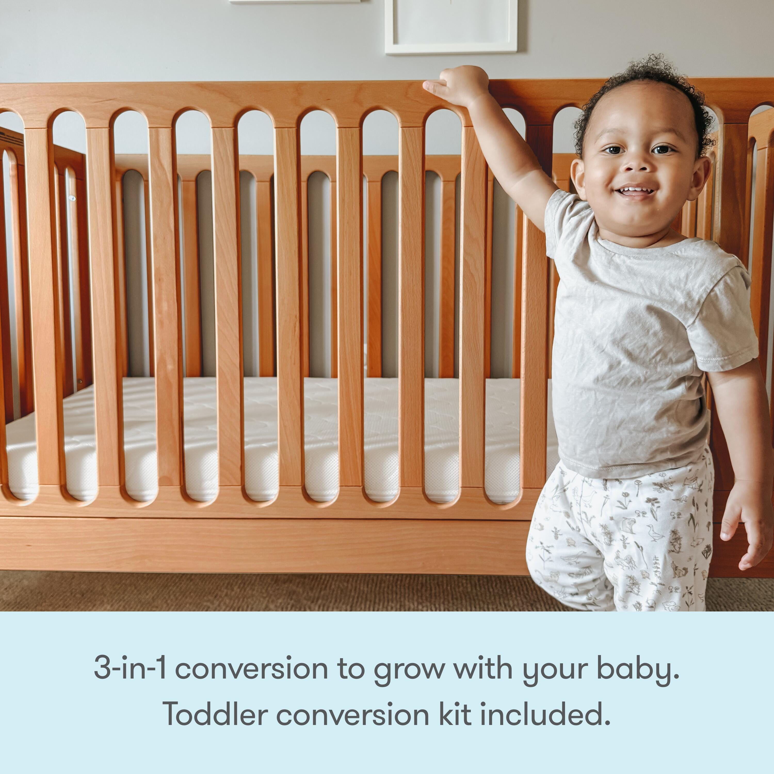 Newton Baby Galileo Convertible Crib, Chestnut, large