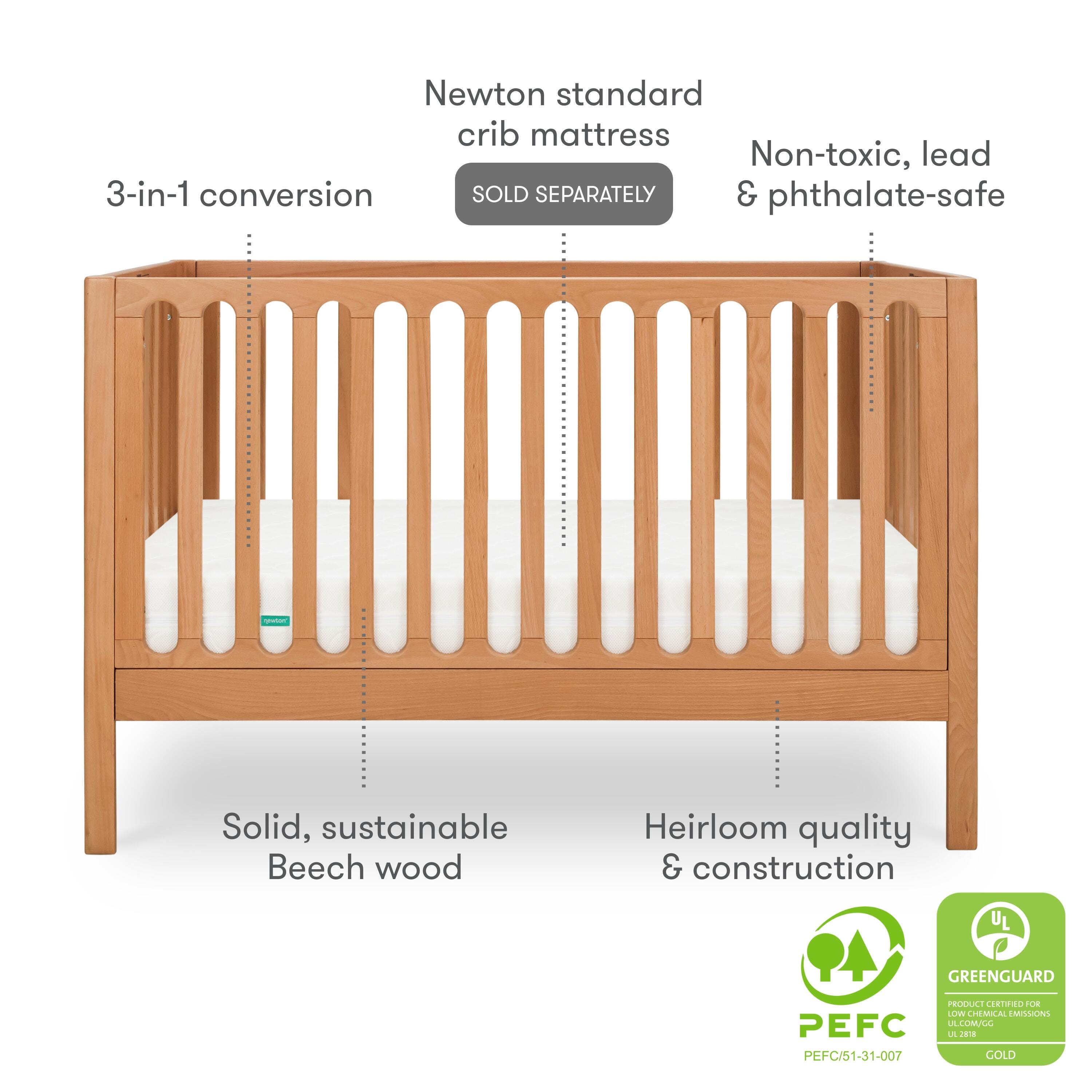 Newton Baby Galileo Convertible Crib, Chestnut, large