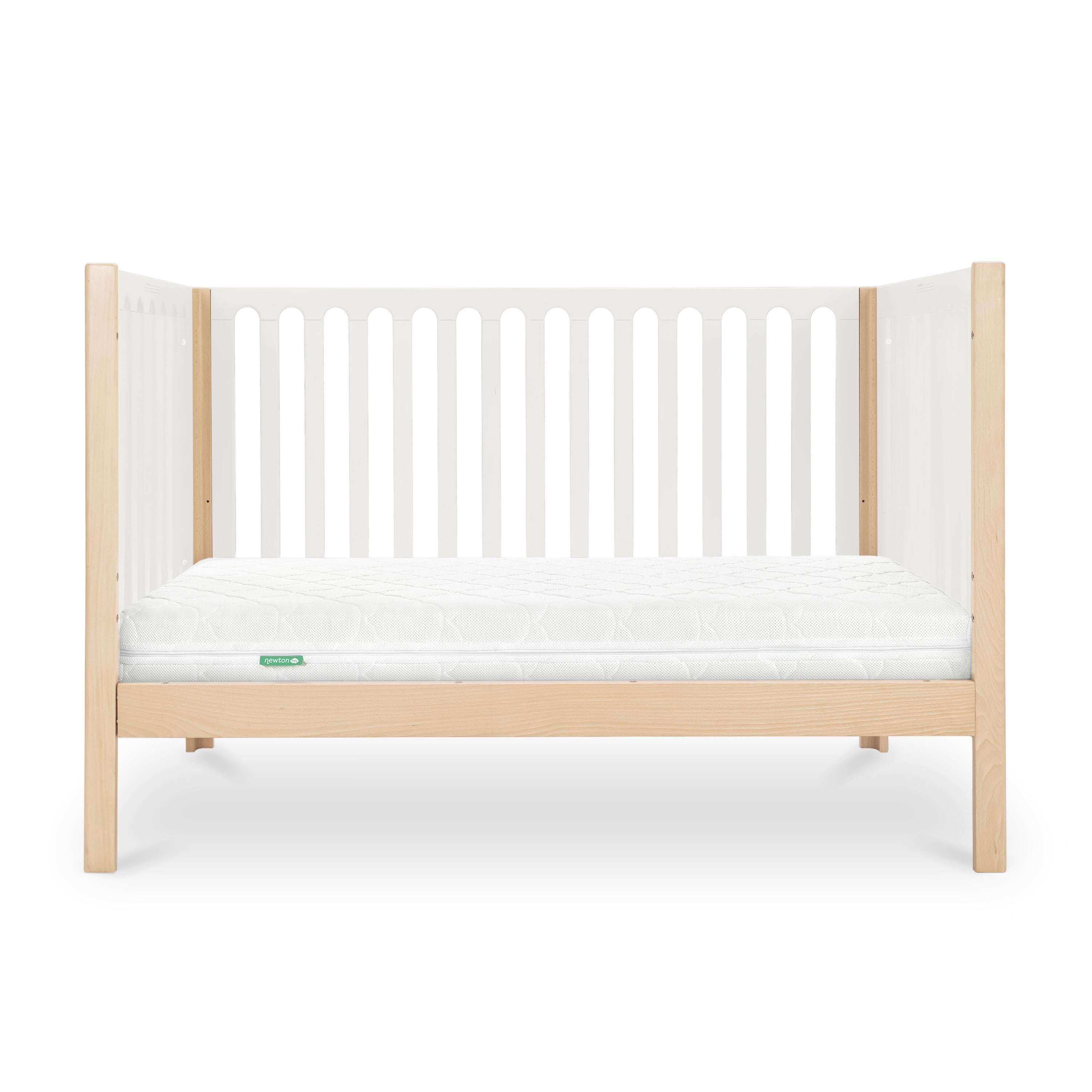Newton Baby Galileo Convertible Crib, Natural/Dove White, large
