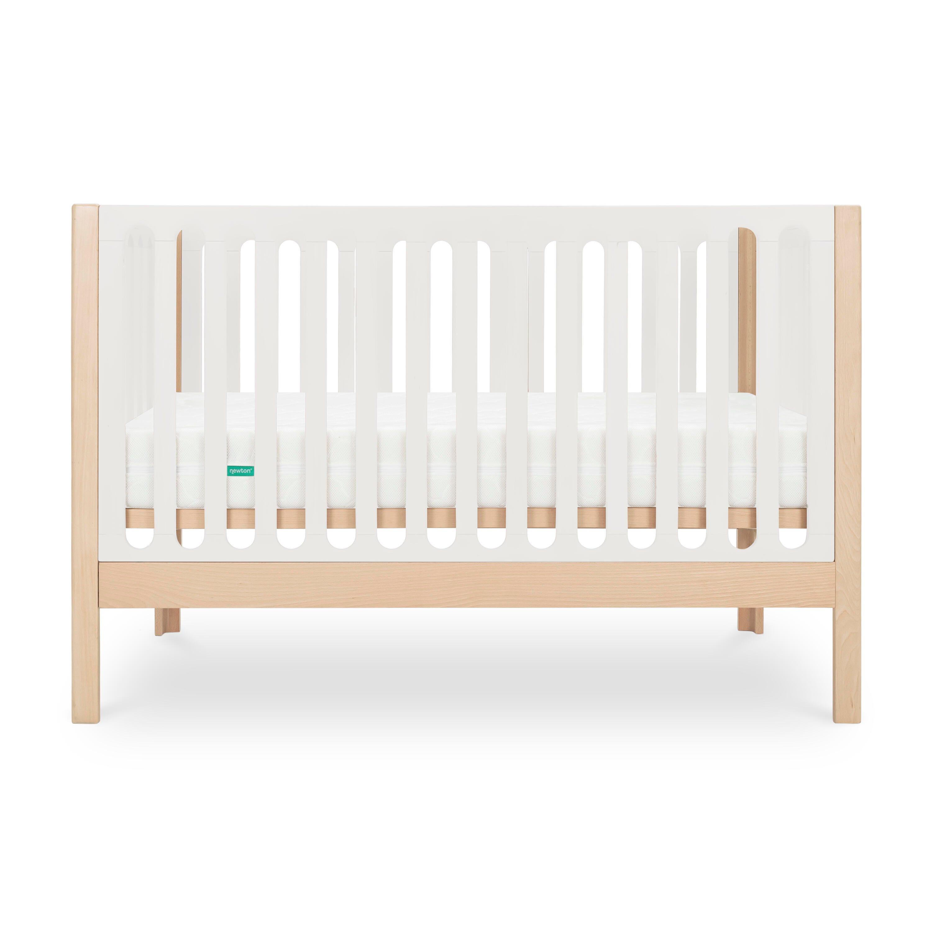 Newton Baby Galileo Convertible Crib, Natural/Dove White, large