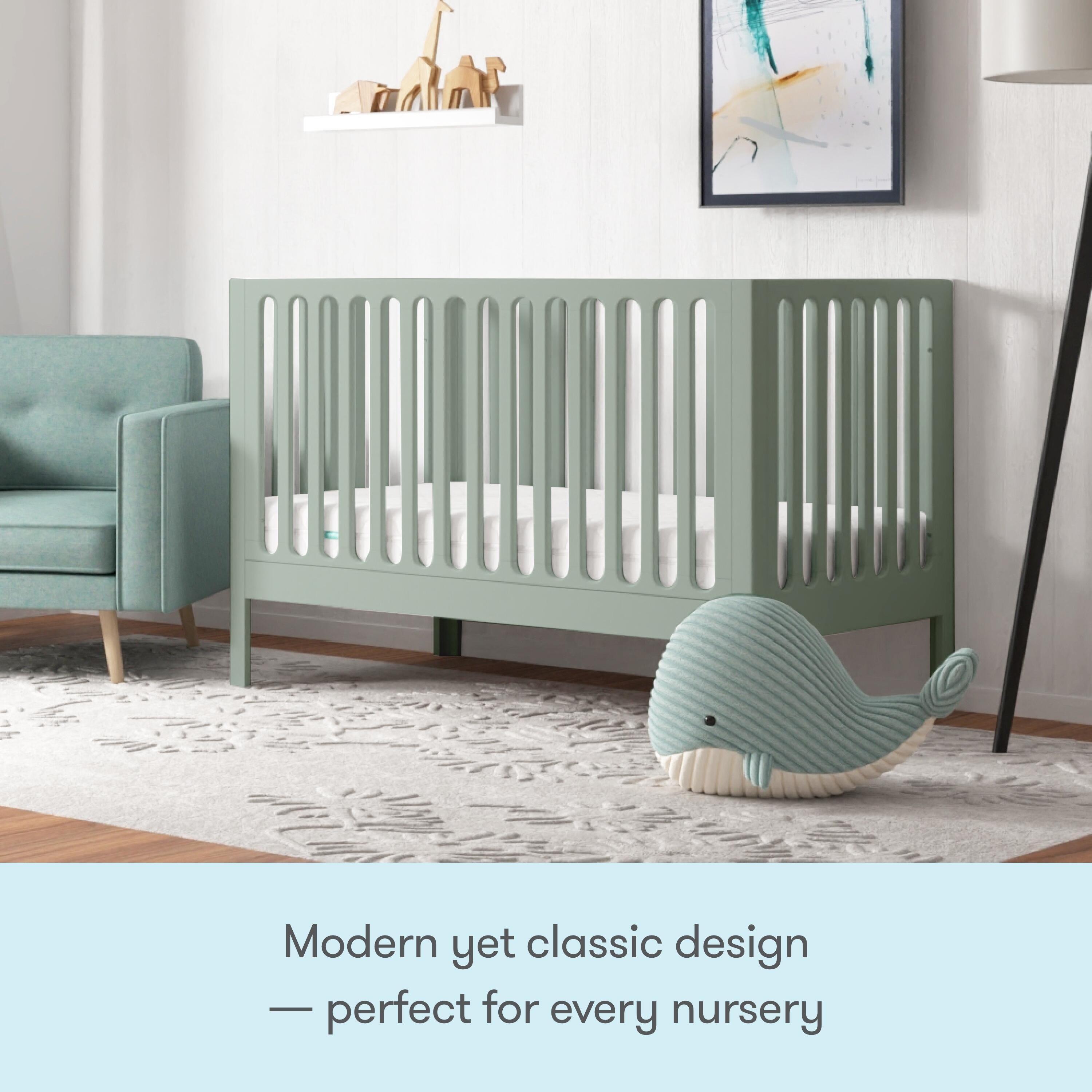 Newton Baby Galileo Convertible Crib, Sage, large