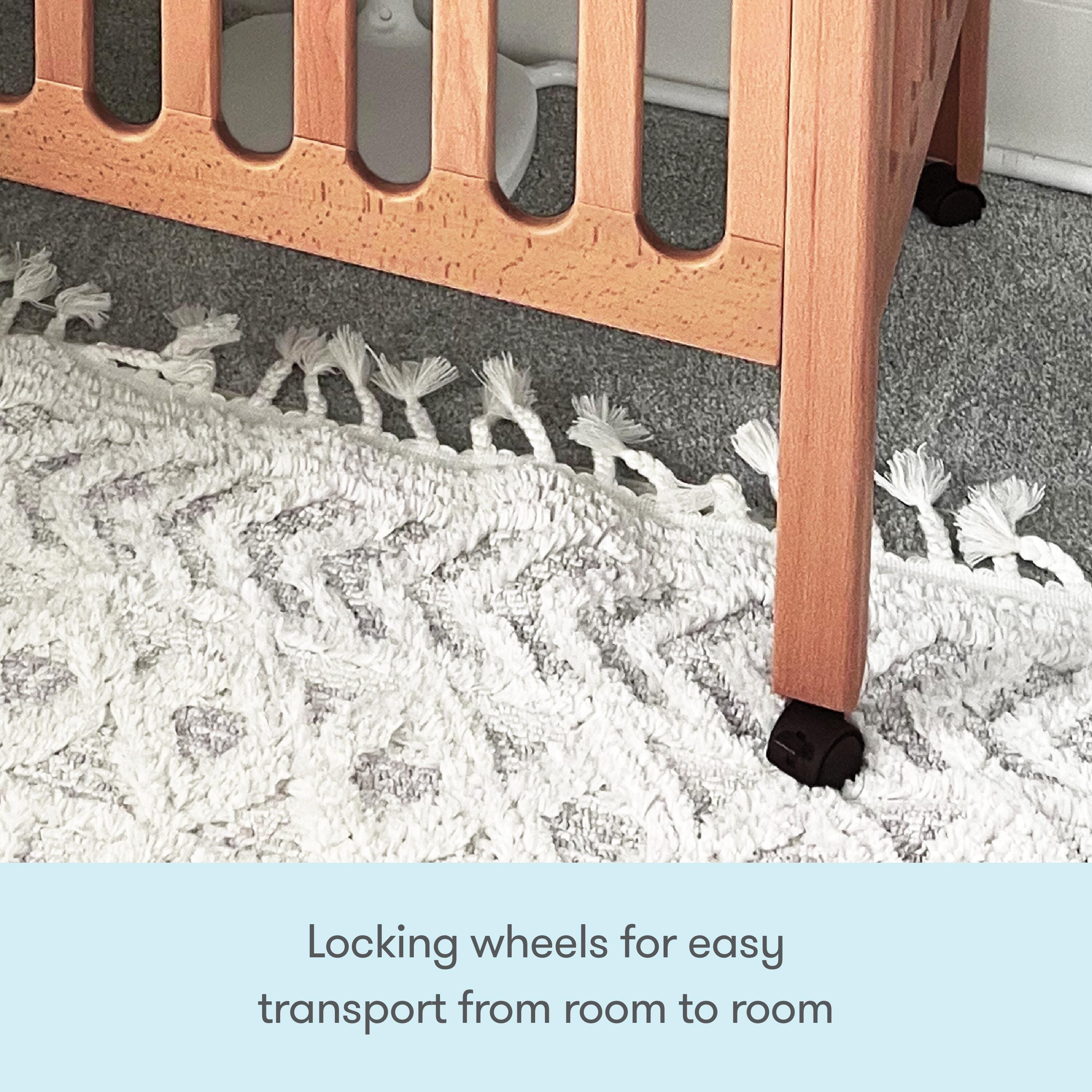 Newton Baby Galileo Mini Crib, Chestnut, large
