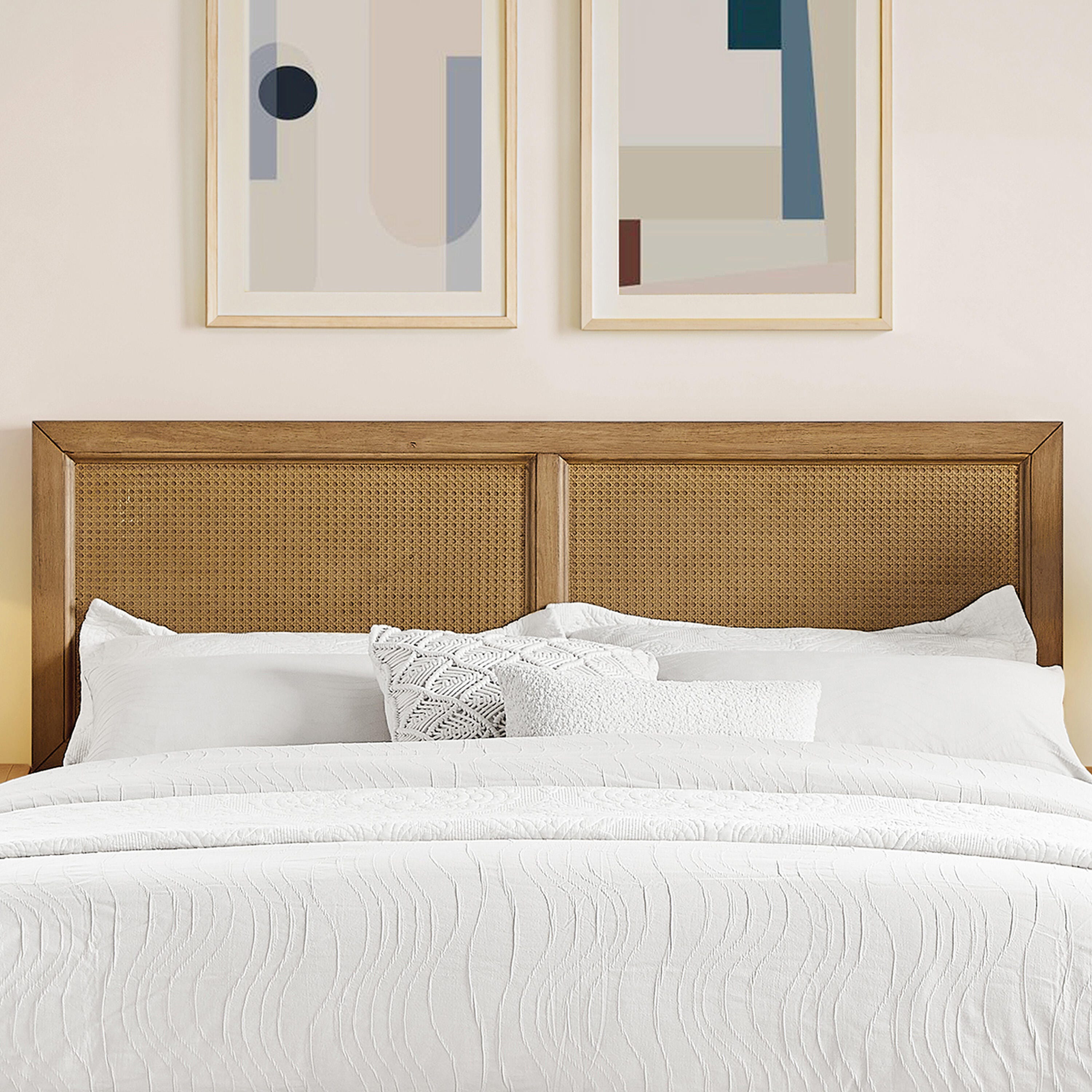 Crosley Furniture Katia Queen Headboard, Driftwood, large