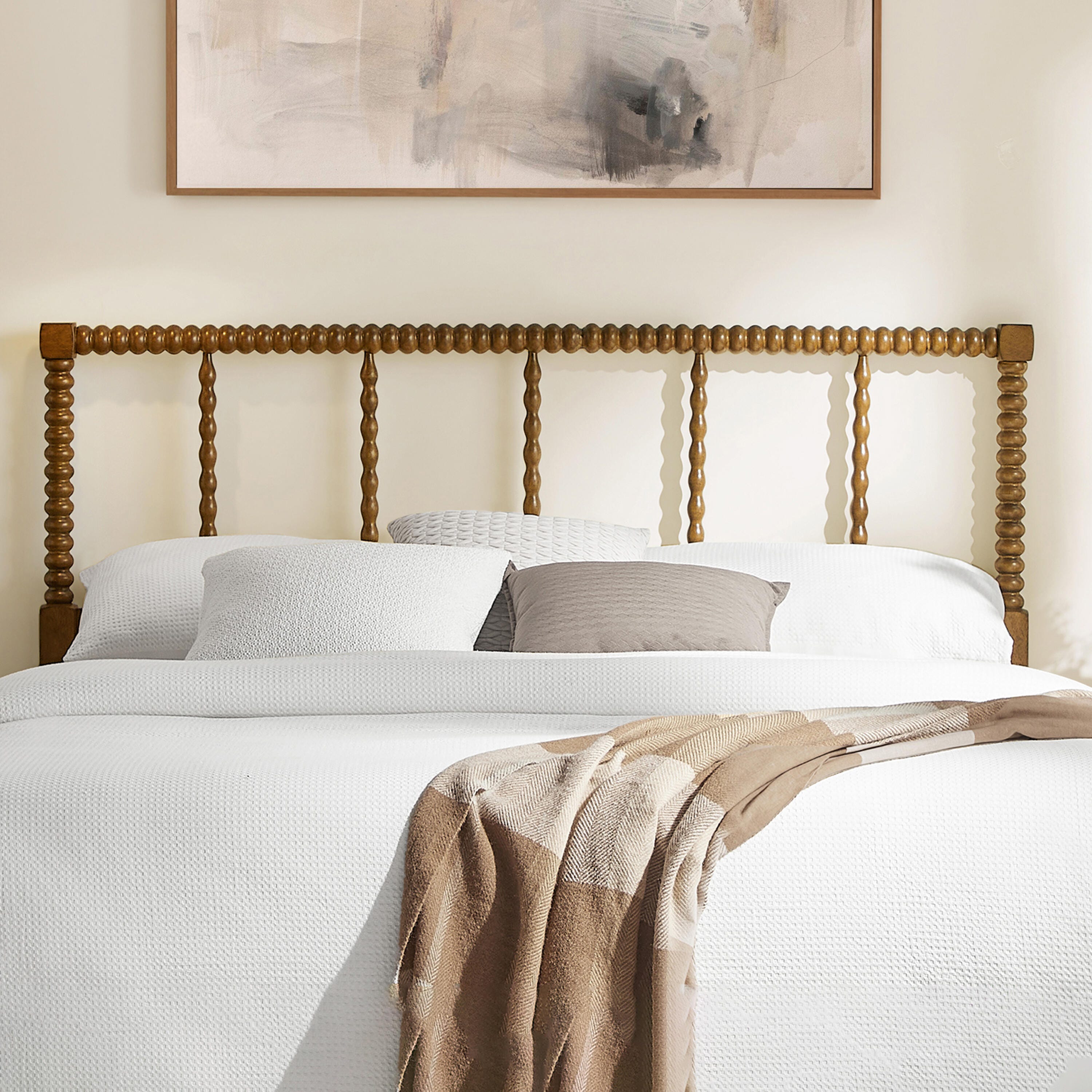 Crosley Furniture Lucille King Headboard, Brown, large