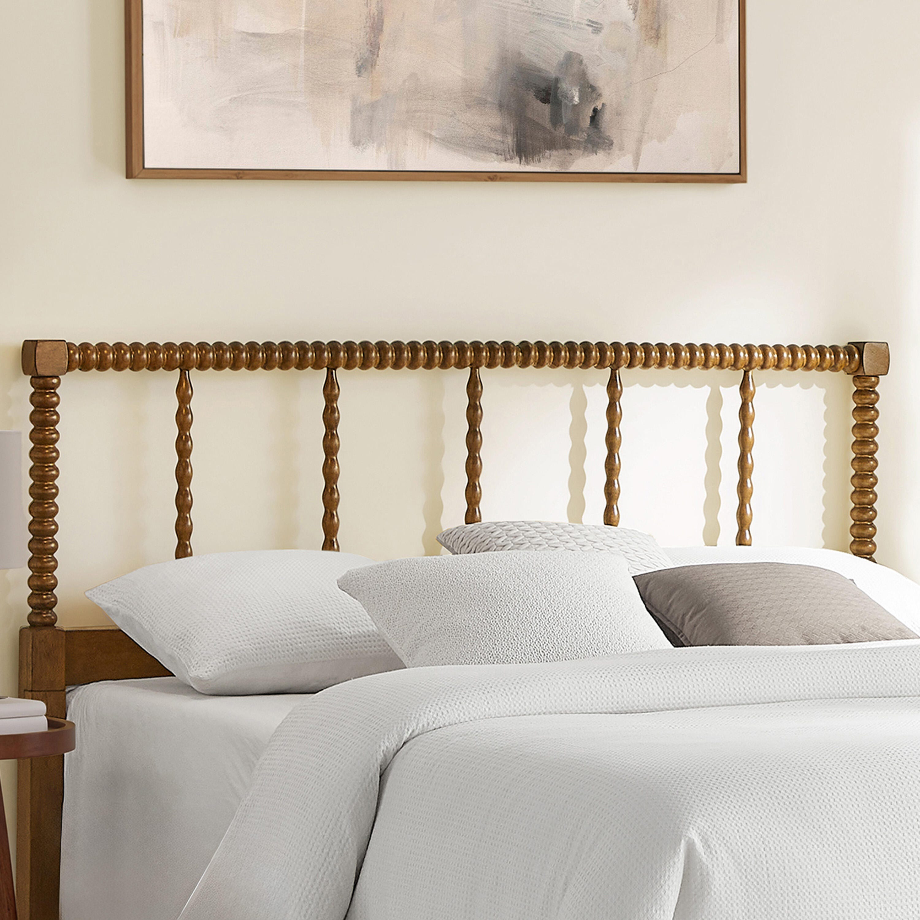 Crosley Furniture Lucille Queen Headboard, Brown, rollover