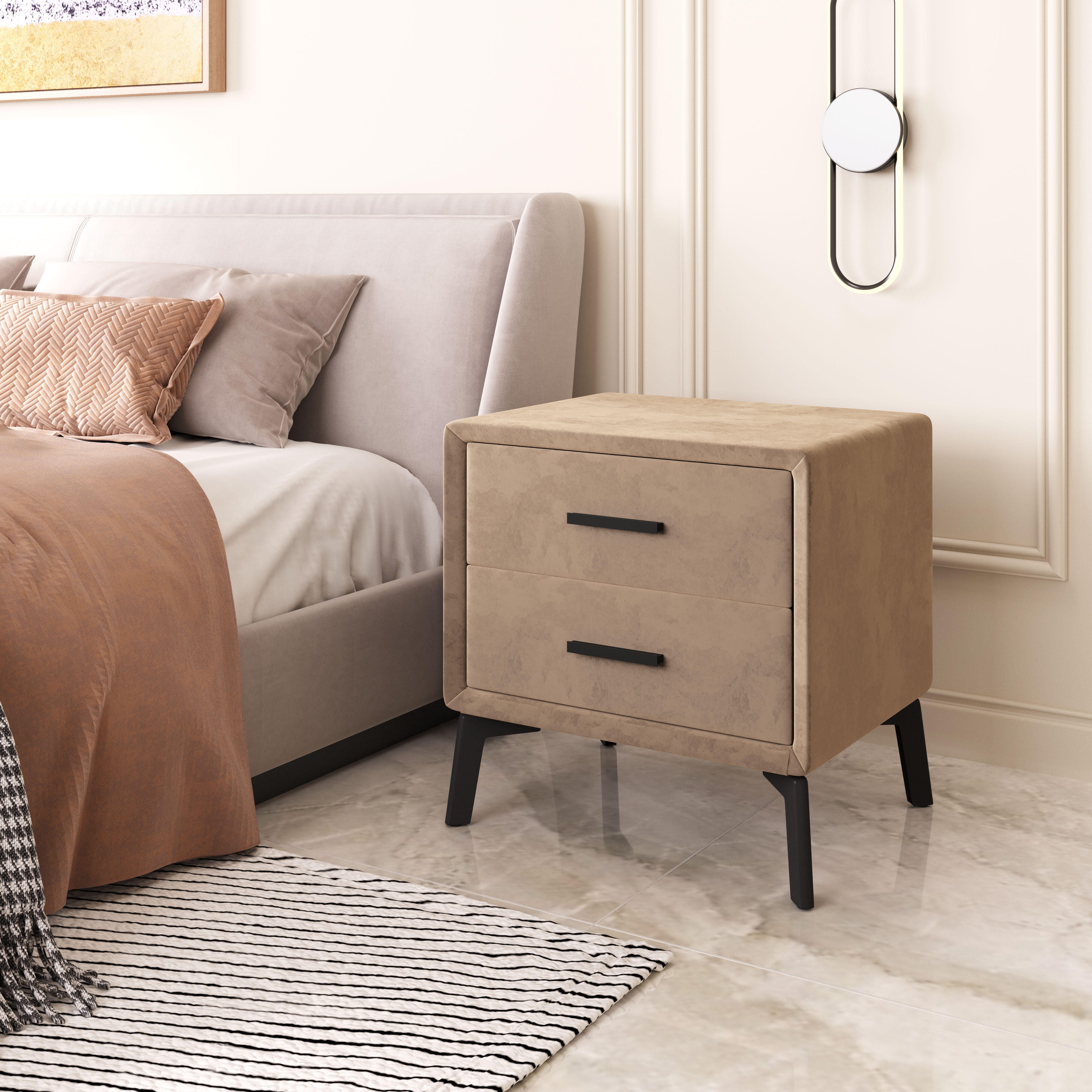 Erika Home ZUO Montana 20" 2 Drawer Nightstand, , rollover