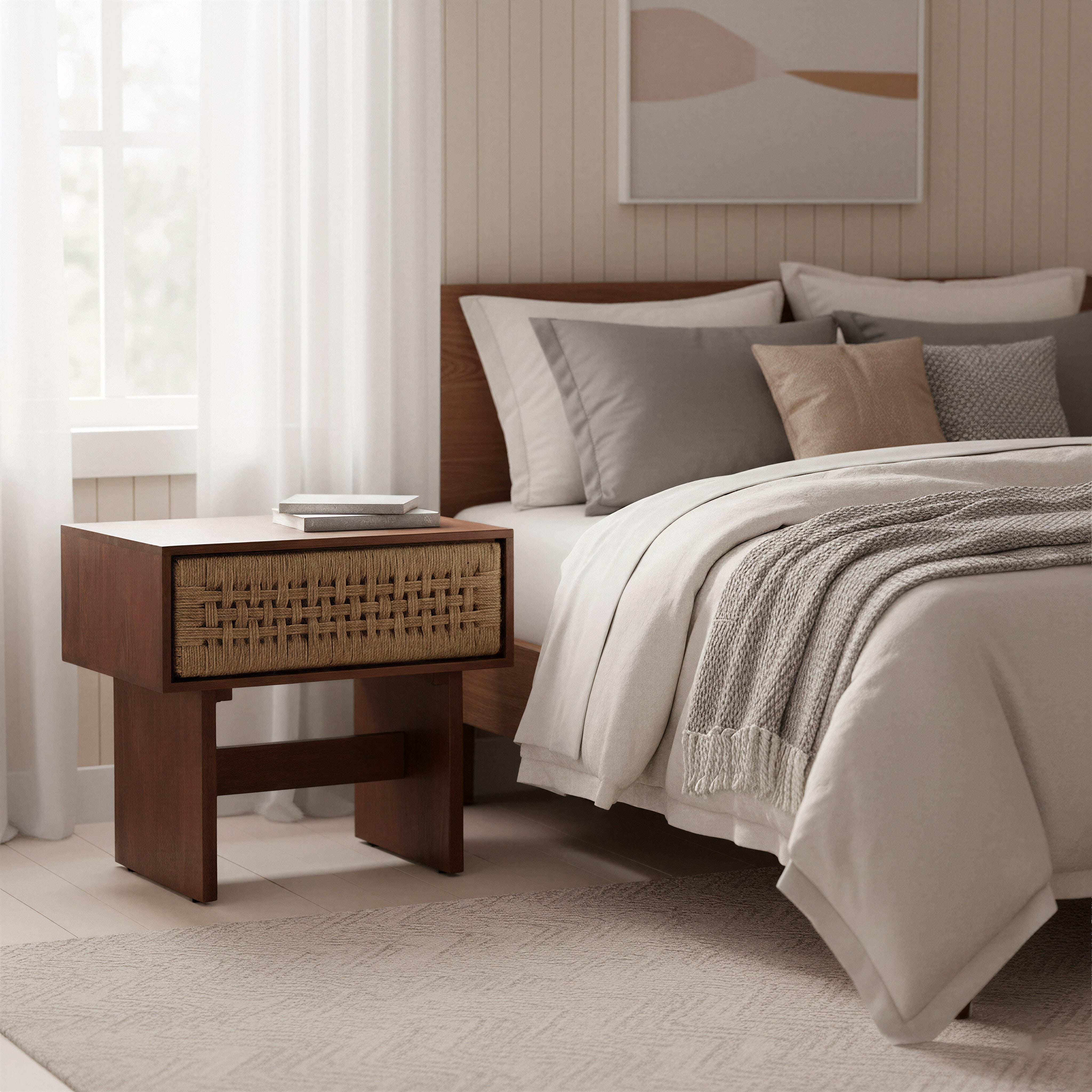 Erika Home ZUO Amaria 24" 1 Drawer Nightstand, , rollover
