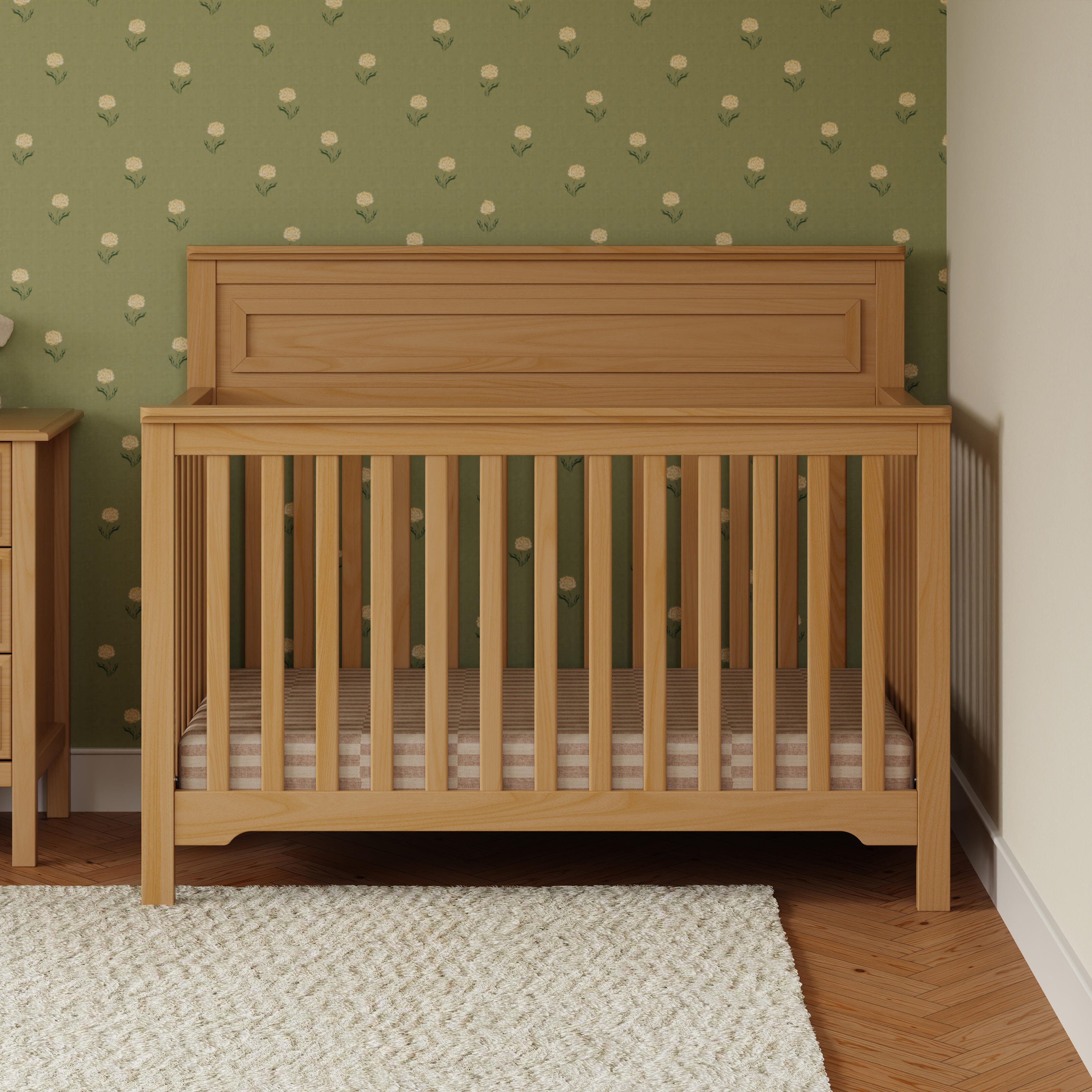 daVinci Autumn 4-in-1 Convertible Crib, Tan, rollover