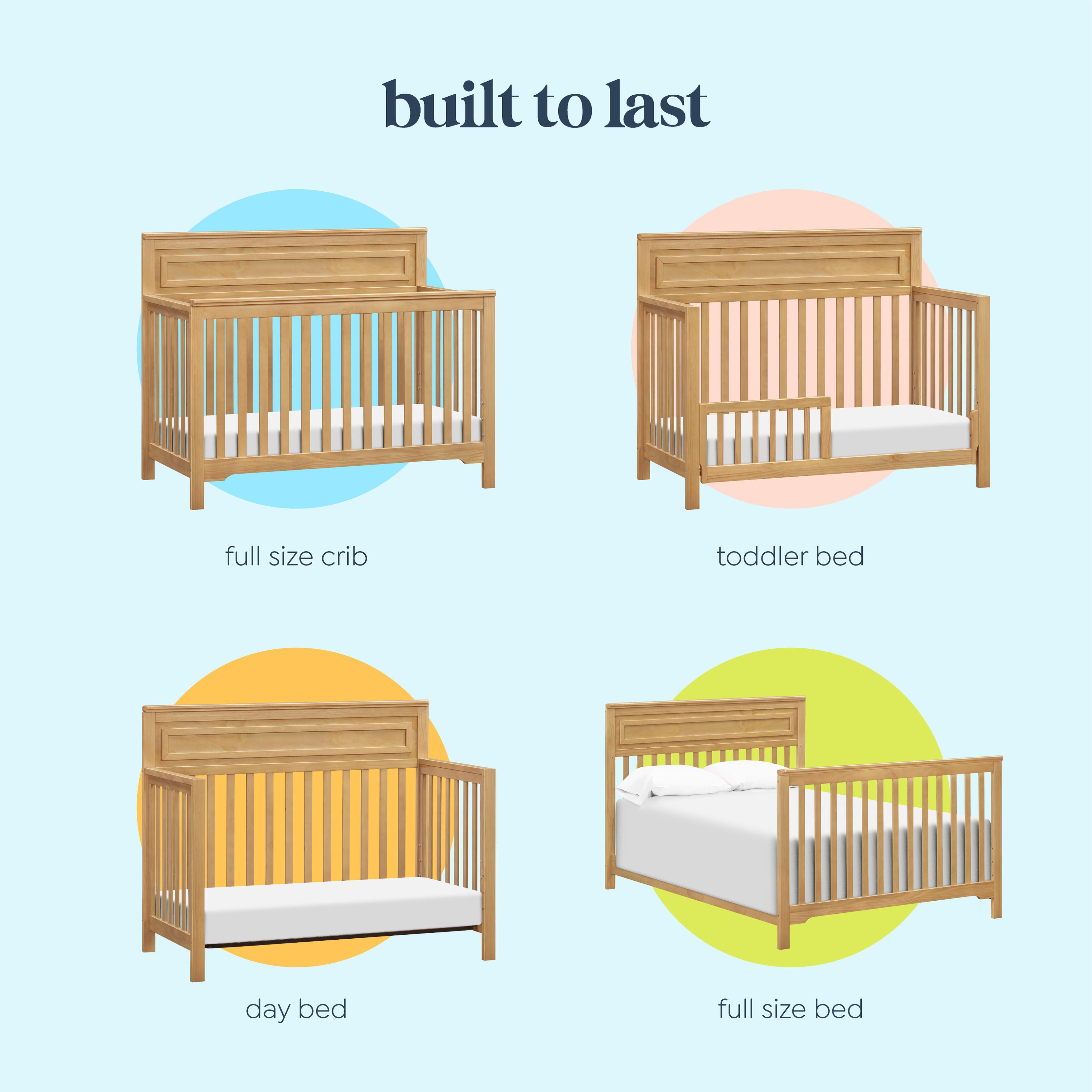 daVinci Autumn 4-in-1 Convertible Crib, Tan, large